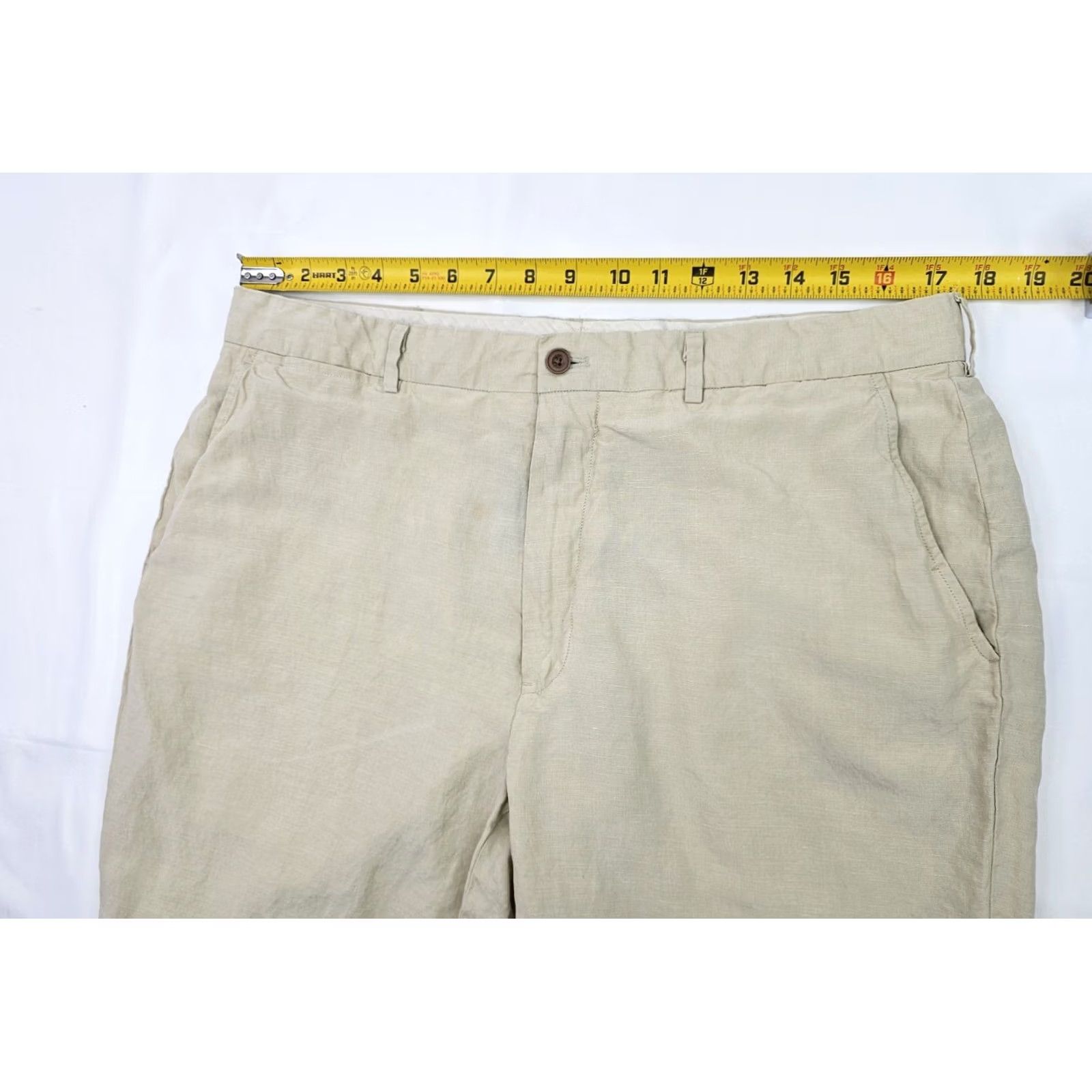 Polo Ralph Lauren VINTAGE Polo Ralph Lauren Pants Mens 36x30 Beige Linen Silk Classic Dress (Fits 35x27) Polo Ralph Lauren Andrew Dress Pants Mens Beige Linen Silk Size US M / EU 48-50 / 2 - 6 Thumbnail