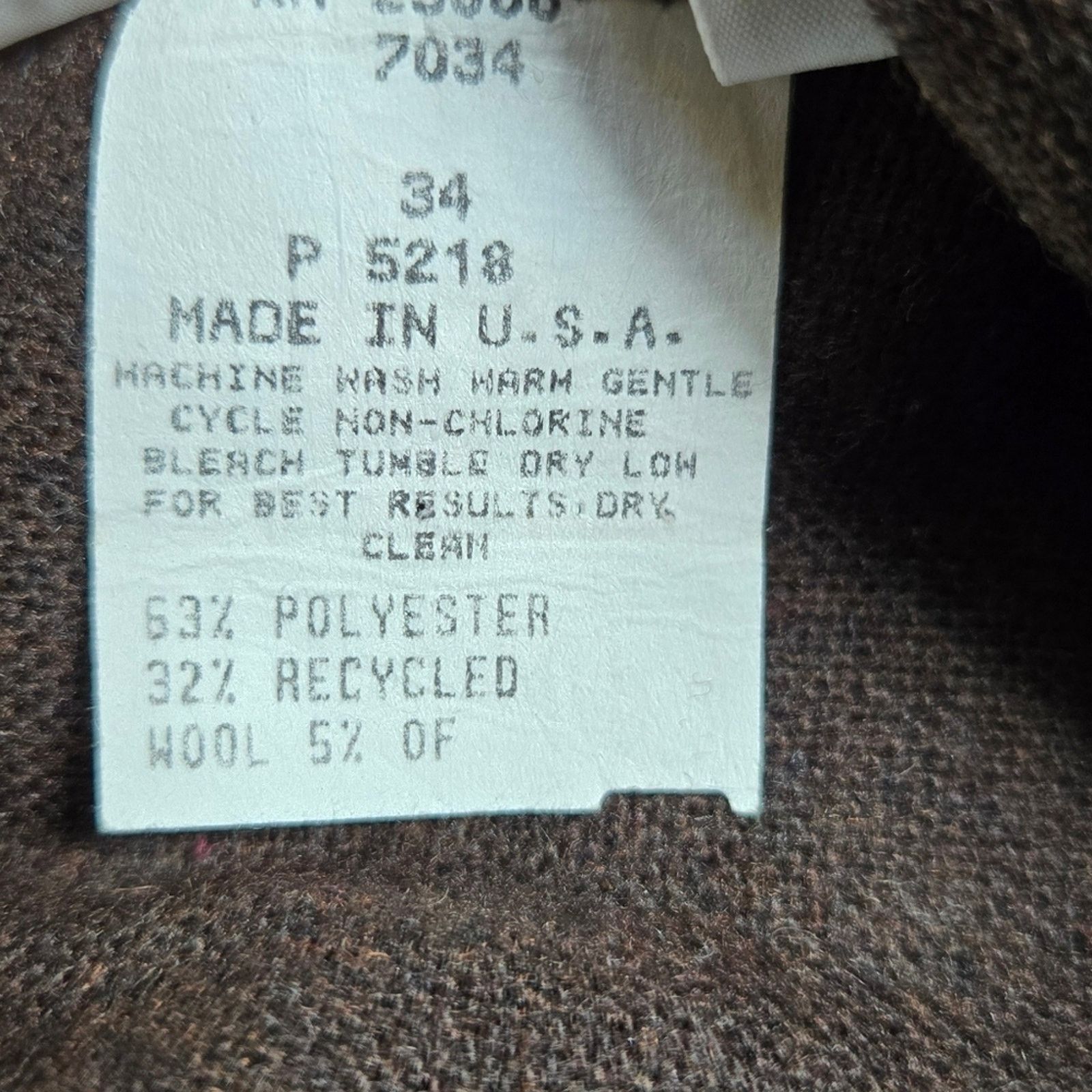 Other Vintage wool blend skirt with tie, NEW WITH TAGS! Size 34" / US 12 / IT 48 - 2 Thumbnail