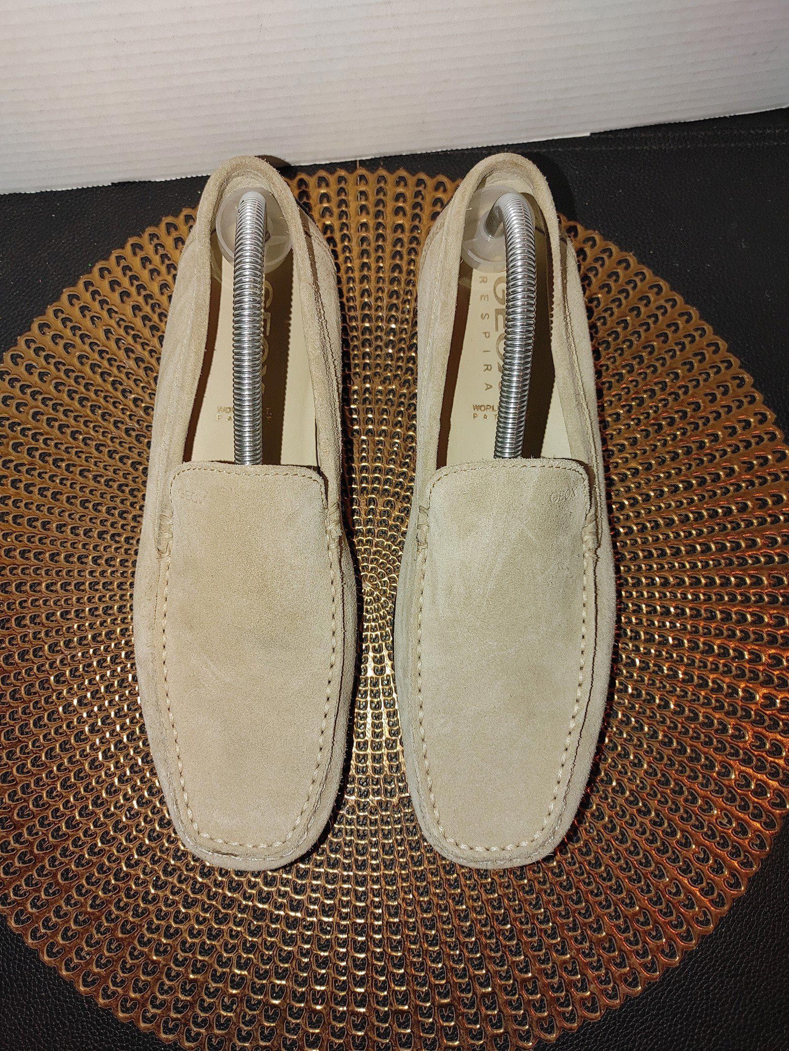 Designer Geox Respira Suede Loafers Size 42 Size US 9 / EU 42 - 3 Thumbnail