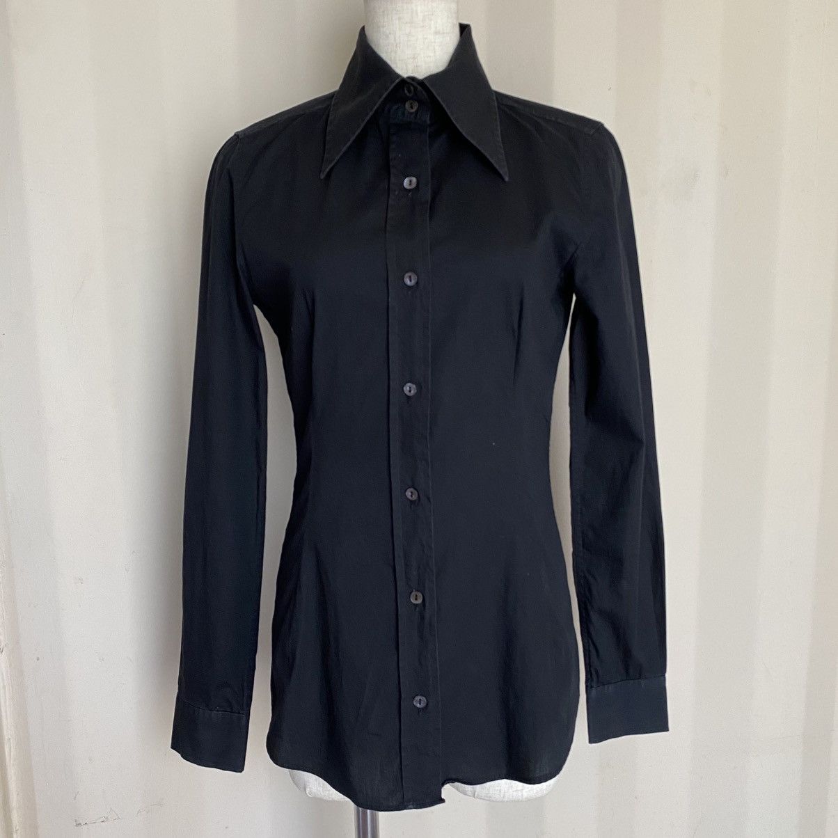 Dolce & Gabbana DOLCE & GABBANA Black Fitted Shirt Size S / US 4 / IT 40 - 13 Thumbnail