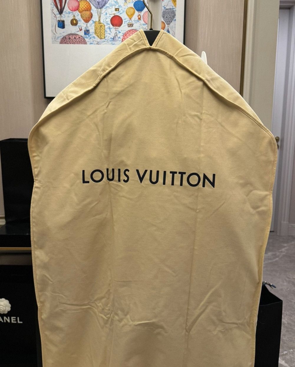 Louis Vuitton 24 Newest Black Solid Reversible Nylon Jacke