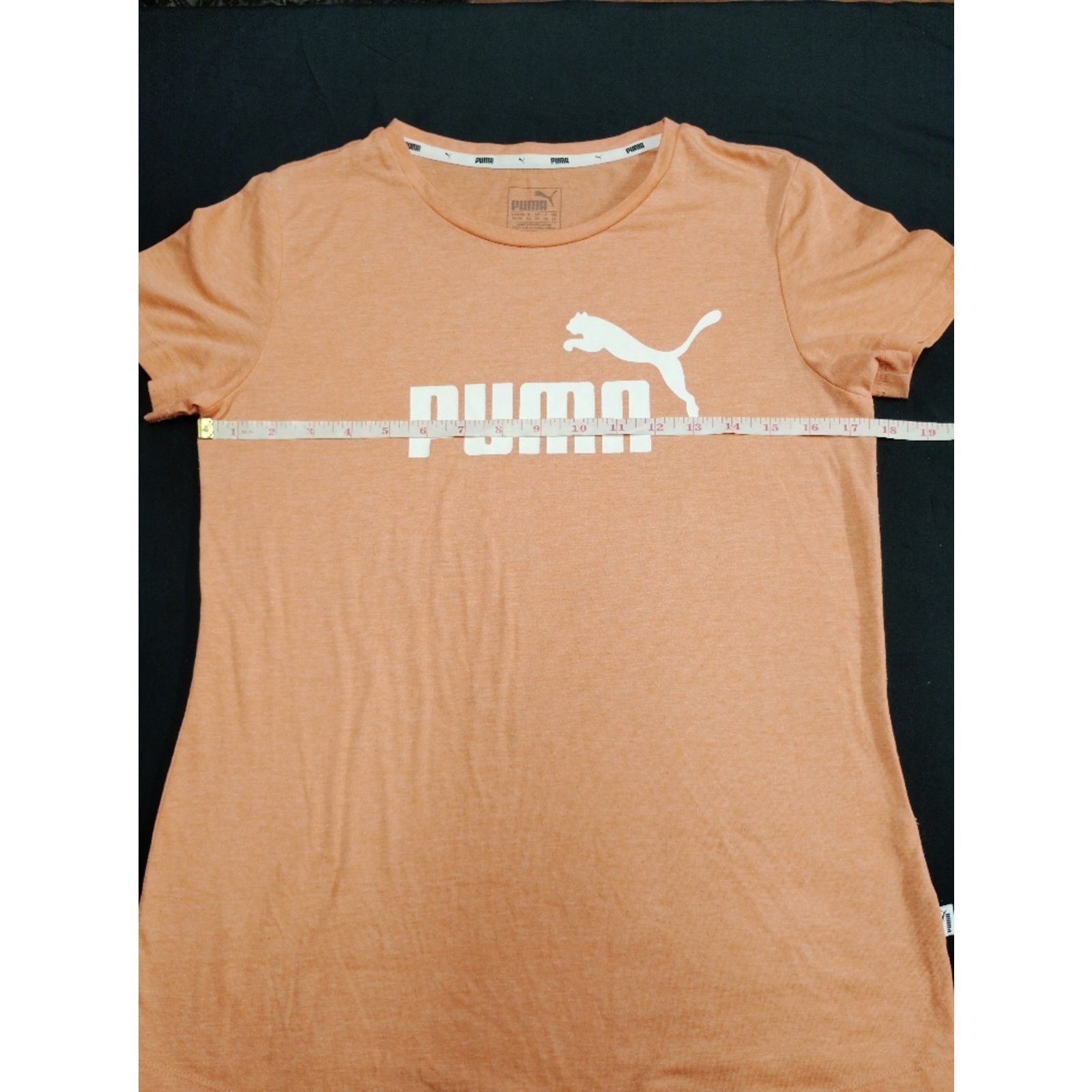 Puma PUMA Peach Short Sleeve Logo Tee Size M / US 6-8 / IT 42-44 - 4 Thumbnail