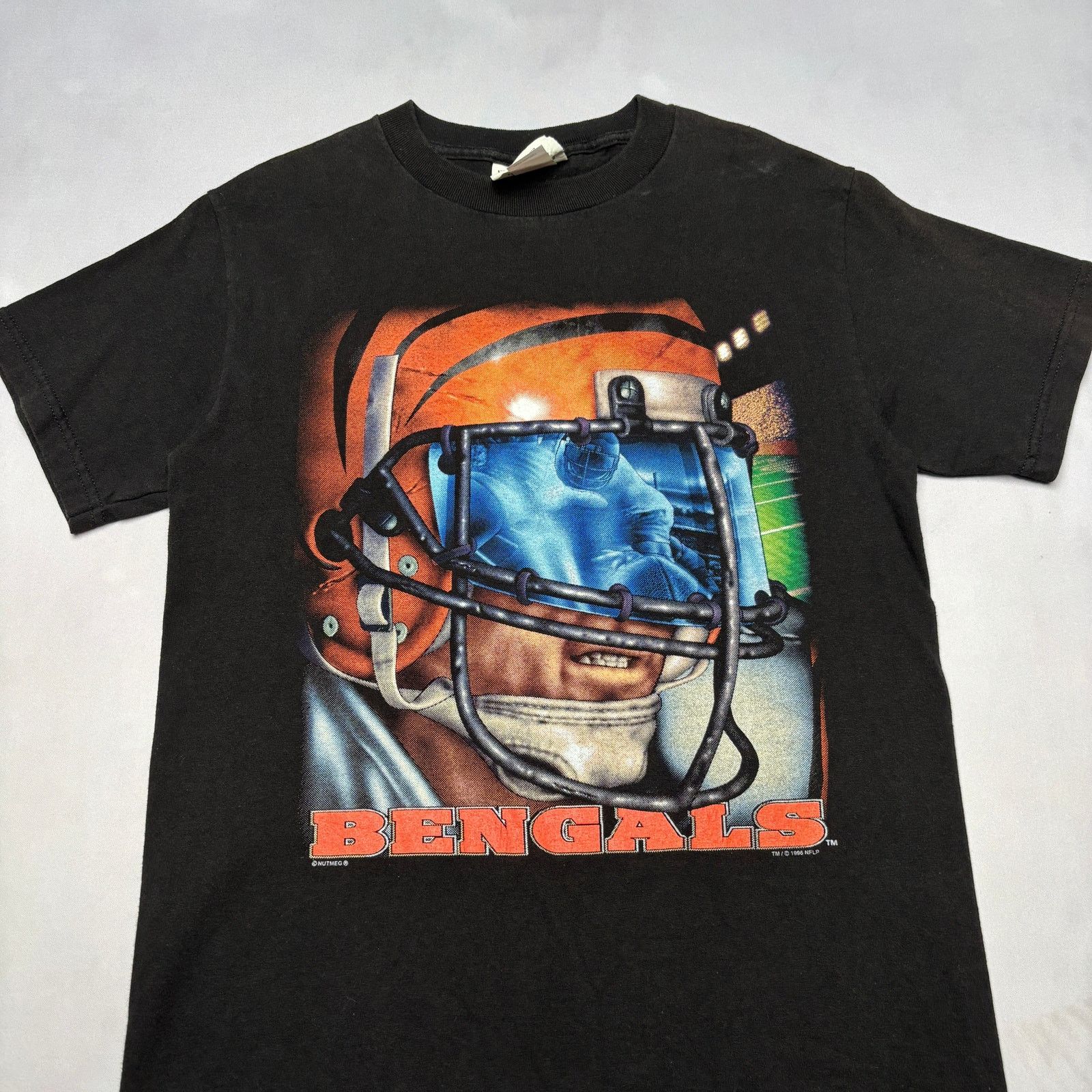 Vintage Vintage 90s Bengals Helmet Tee Shirt Men's Large Size US L / EU 52-54 / 3 - 2 Thumbnail