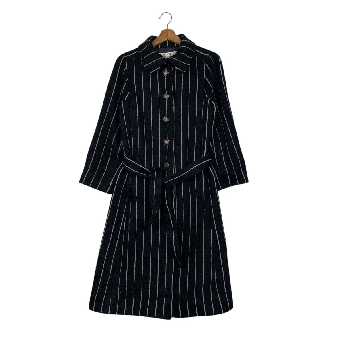 Emanuel Ungaro Vintage 60s Emanuel Ungaro Stripe Women Coat Size S / US 4 / IT 40 - 1 Thumbnail