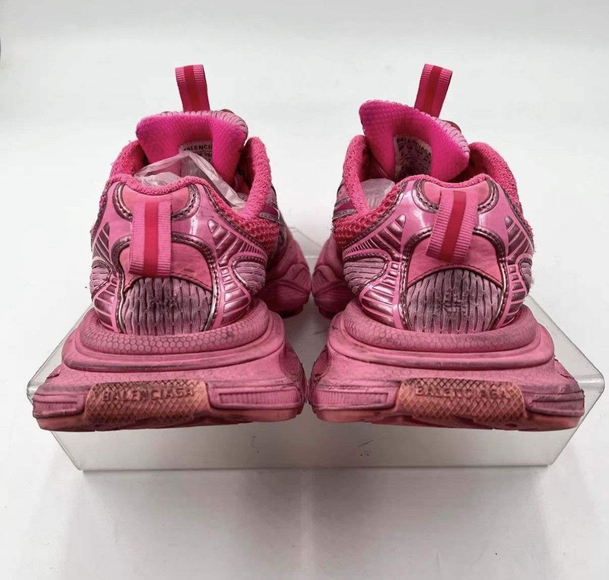 Balenciaga Balenciaga 3XL Pink Distressed Dad Sneakers K12 Size US 7 / IT 37 - 6 Thumbnail