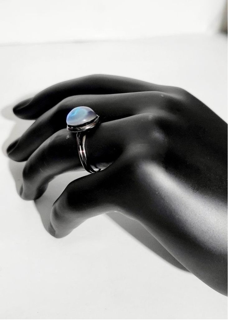 Handmade Hand crafted adjustable color changing mood ring Size ONE SIZE - 2 Thumbnail