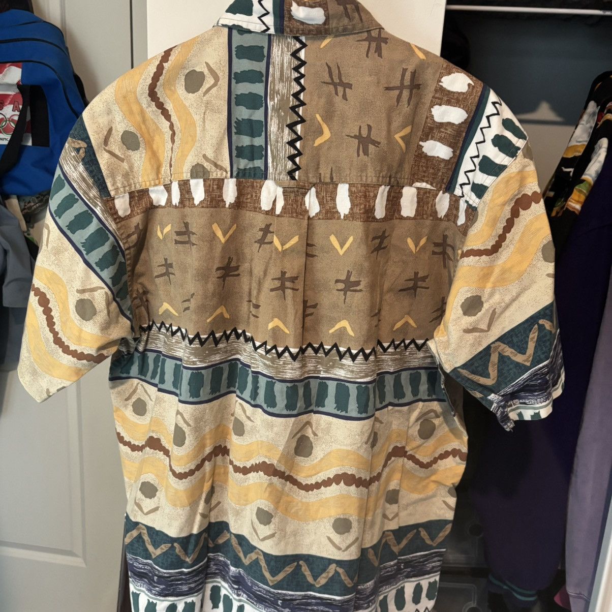 Chaps Ralph Lauren Ralph Lauren Mens Multicolor Aztec Southwestern Tribal Shirt Size US L / EU 52-54 / 3 - 3 Thumbnail