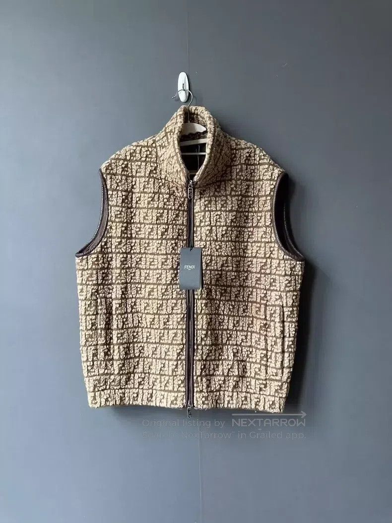 Fendi Fendi Jacquard All-Over Printed Vest Size US M / EU 48-50 / 2 - 1 Thumbnail
