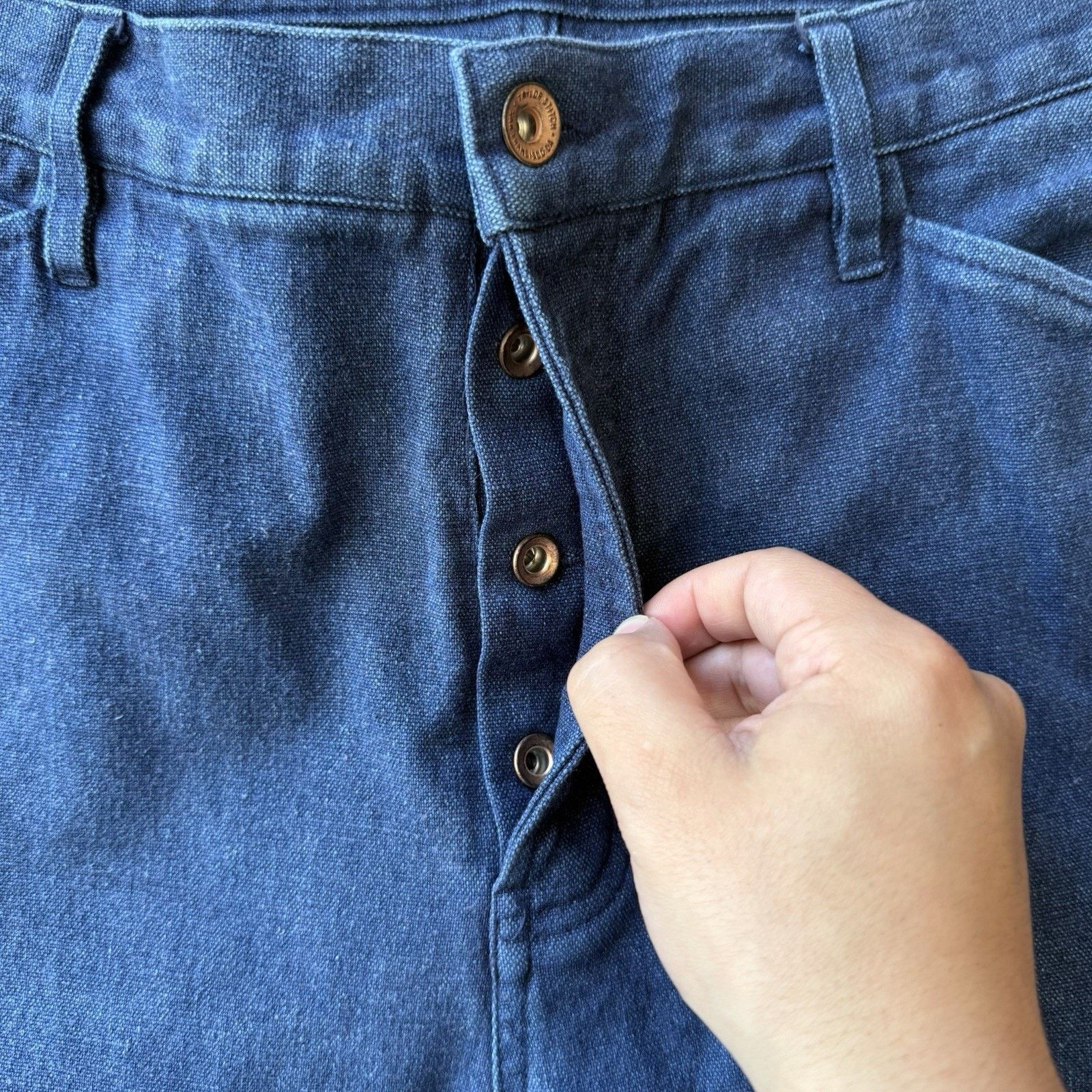 Taylor Stitch Taylor Stitch Double Knee Pants 38 Blue Streetwear Heavy Size US 38 / EU 54 - 7 Thumbnail