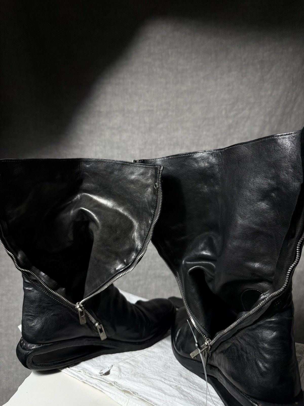 Carol Christian Poell Carol Christian Poell Titanium Prosthetic U-Sole Boots Size US 7 / EU 40 - 12 Thumbnail