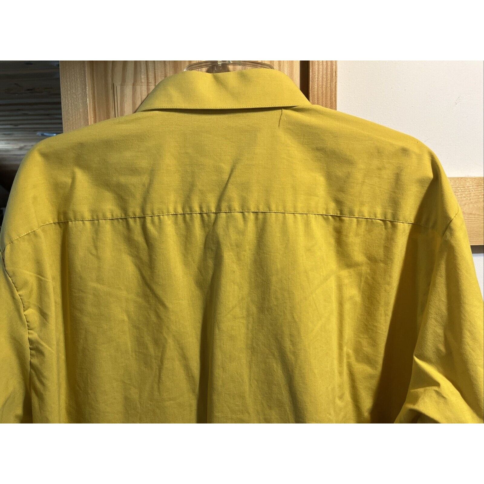 Other Fortino Landi Shirt Mens 17 36/37 French Cuff Button Gold LS Size US L / EU 52-54 / 3 - 9 Thumbnail