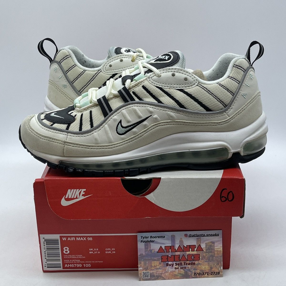 Nike Wmns air max 98 igloo Size US 8 / IT 38 - 1 Thumbnail