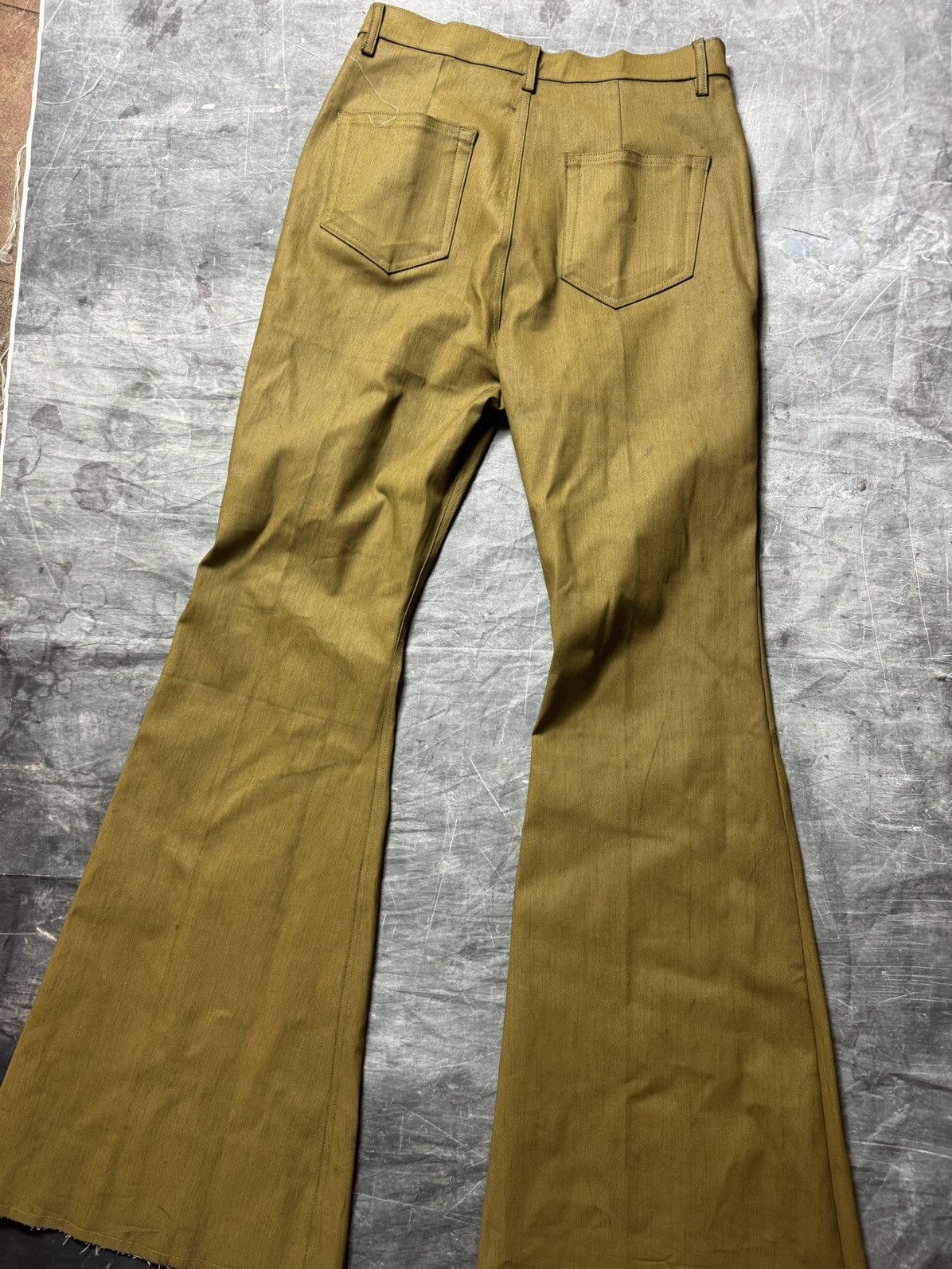 Rick Owens Rick Owens FW24 Porterville Bolan Cut Jeans in Honey Size US 31 - 2 Thumbnail