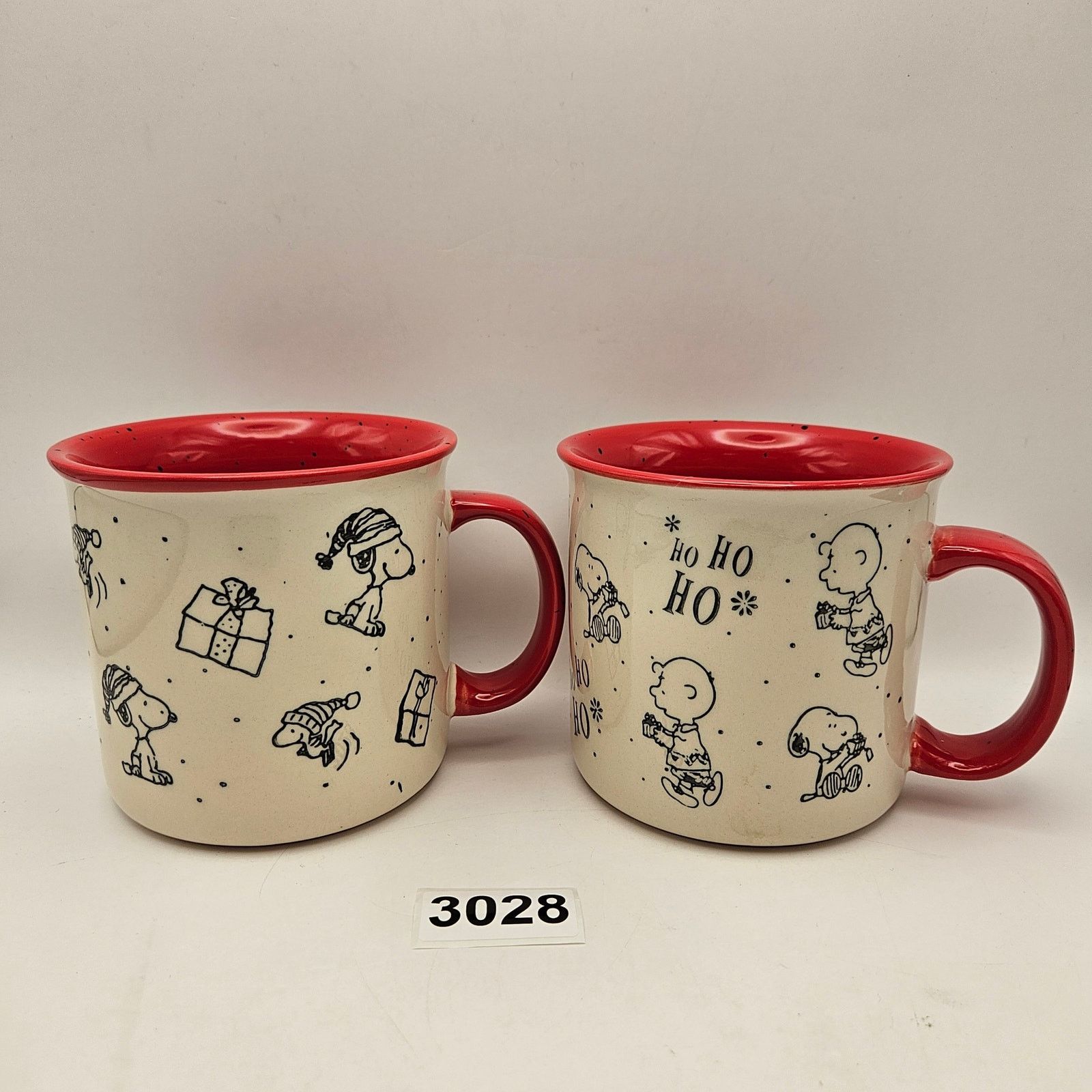 Other LOT OF 2 - GIBSON OVERSEAS PEANUTS MUG CREAM WHITE RED NWOT Size ONE SIZE - 1 Thumbnail