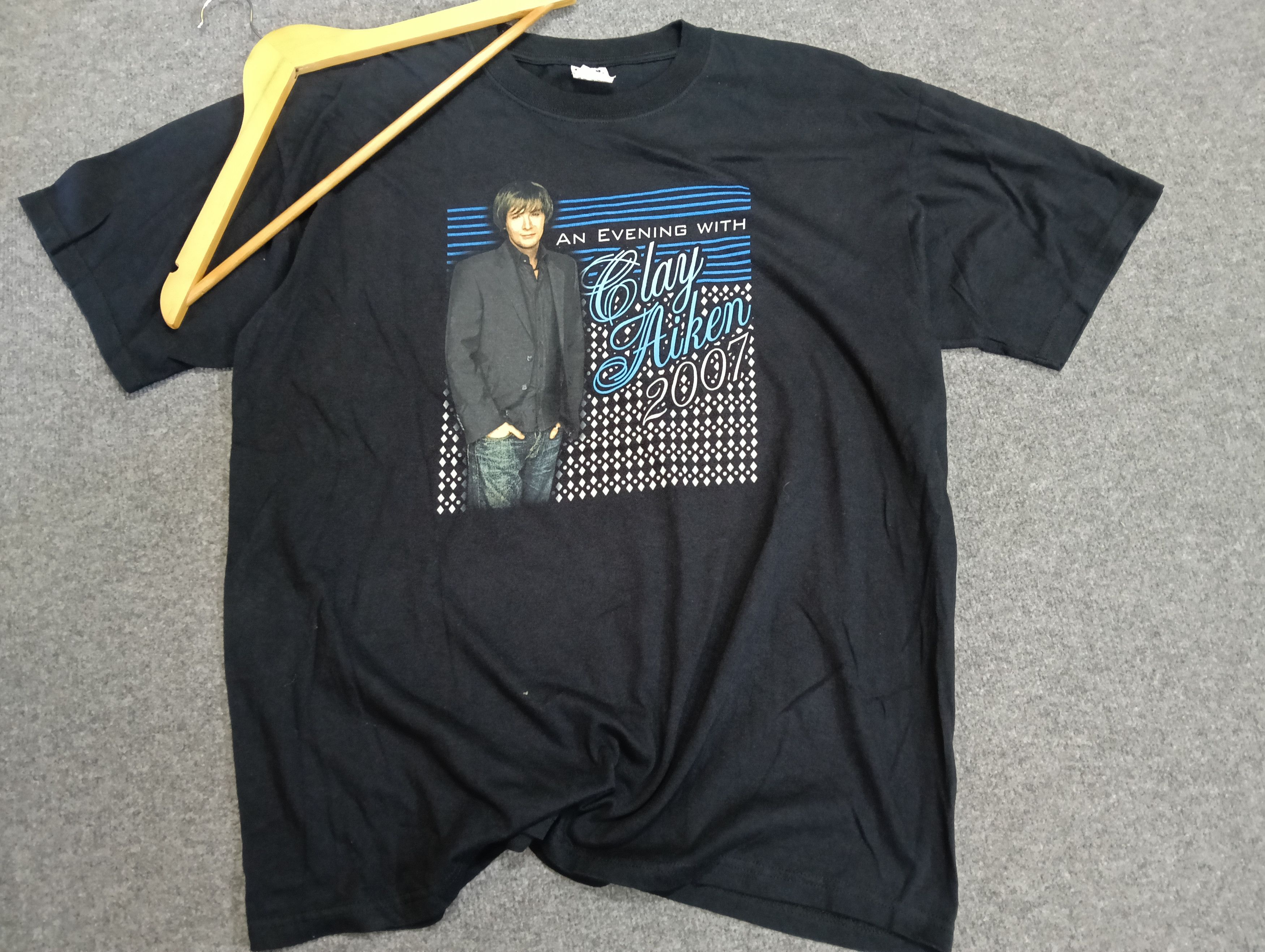 Band Tees Clay Aiken "An Evening With" 2007 Tour T-Shirt - Black Size US XL / EU 56 / 4 - 1 Thumbnail