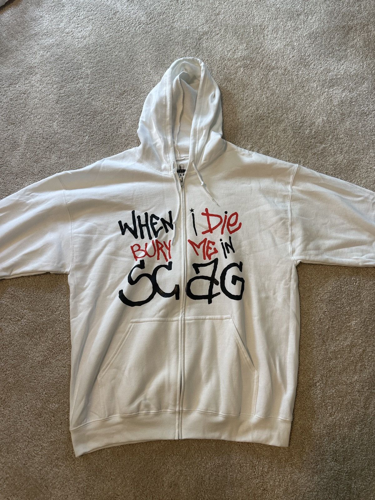 Drain Gang × Haunted Mound SCAG Or Nothing When I Die Bury Me In Scag Zip Up Size US XL / EU 56 / 4 - 1 Thumbnail