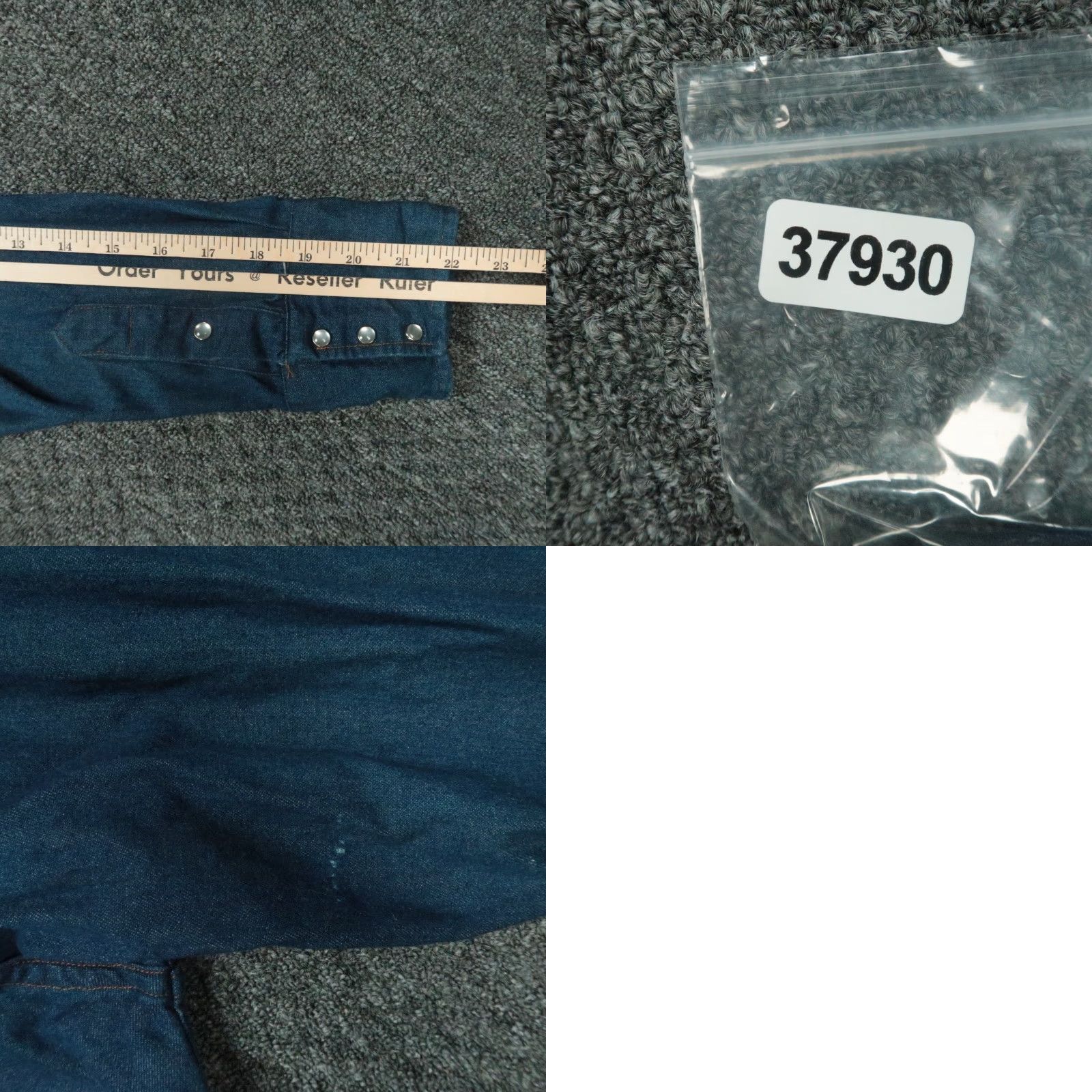 Carhartt VINTAGE Carhartt Shirt Mens M Blue Denim Pearl Snap Western Long Sleeve Cowboy VTG Size US M / EU 48-50 / 2 - 8 Thumbnail
