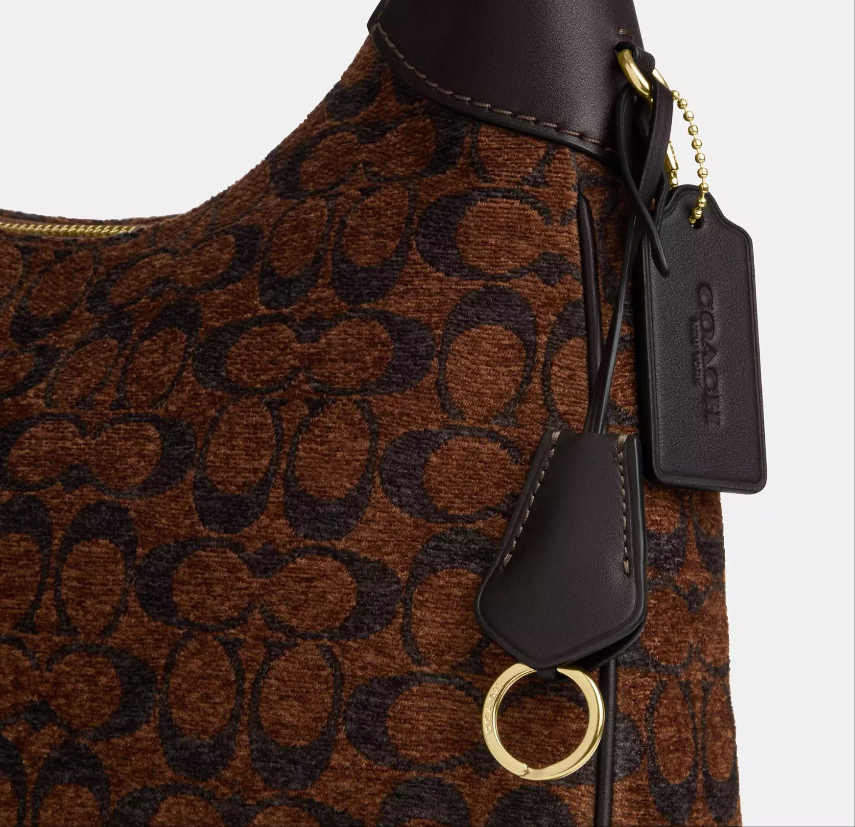 Coach Ella Shoulder Bag In Signature Chenille CCE49 Size ONE SIZE - 17 Thumbnail