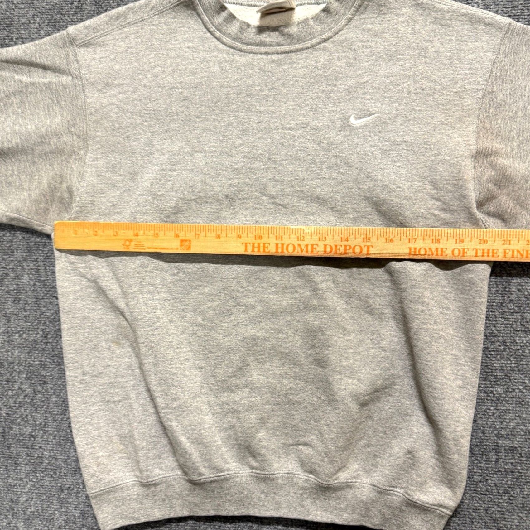 Nike VINTAGE Nike Sweatshirt Mens Medium 90s Made In USA Blank Cotton Blend Gray Size US M / EU 48-50 / 2 - 6 Thumbnail