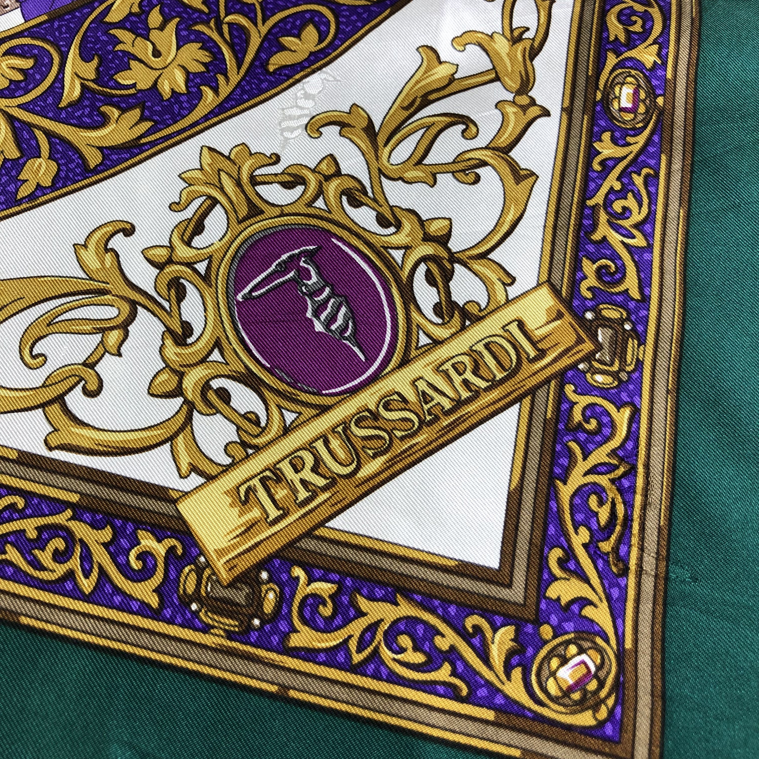 Trussardi Vintage Trussardi Luxury Silk Scarf M468 Size ONE SIZE - 3 Thumbnail