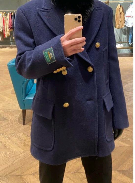 Gucci Gucci Navy blue suit jacket wool coat 2502-Nextarrow Size US M / EU 48-50 / 2 - 9 Thumbnail