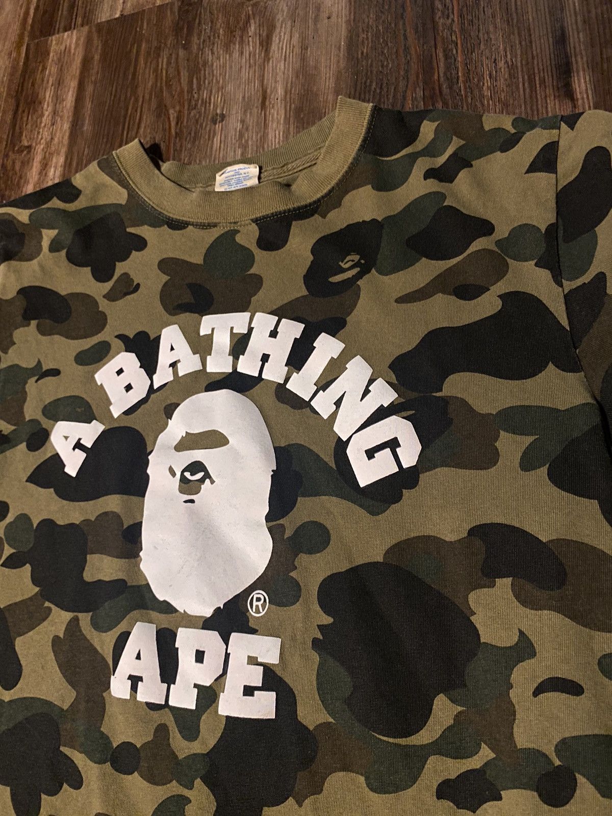 Bape × Champion Bape x Champion College Tee Size US M / EU 48-50 / 2 - 2 Thumbnail