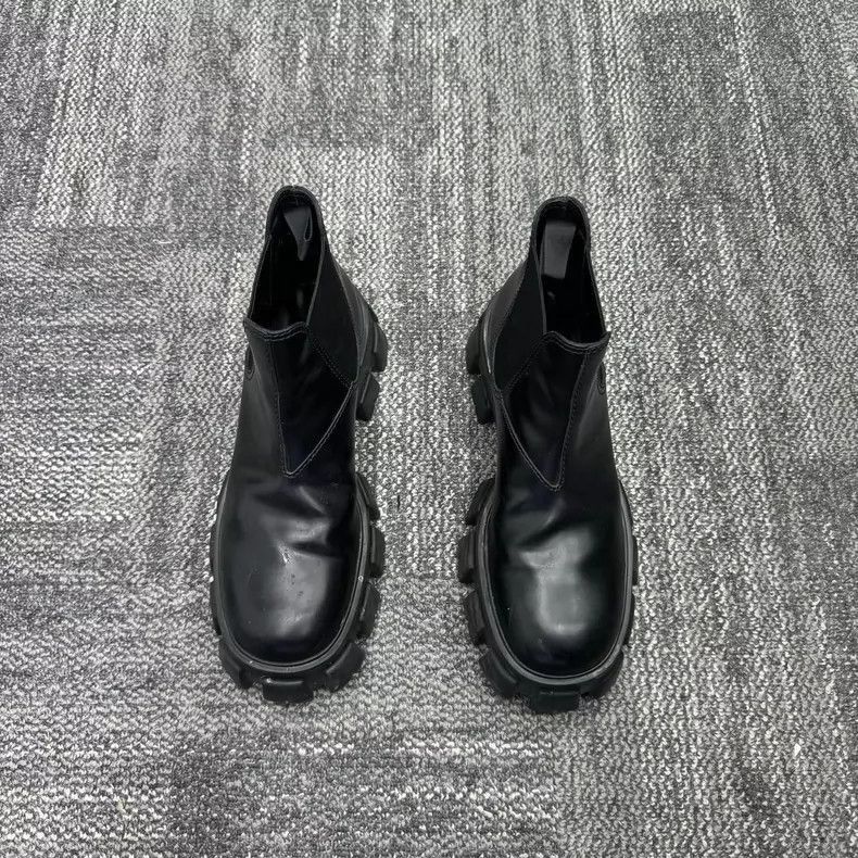 Prada PRADA Monolith Short Chelsea Boots 45 Size -2505 Size US 11 / EU 44 - 2 Thumbnail