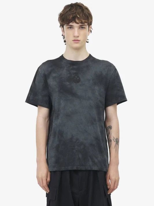 Alexander McQueen o1w1db11025 Washed Dye T-shirt in Black Size US M / EU 48-50 / 2 - 1 Thumbnail