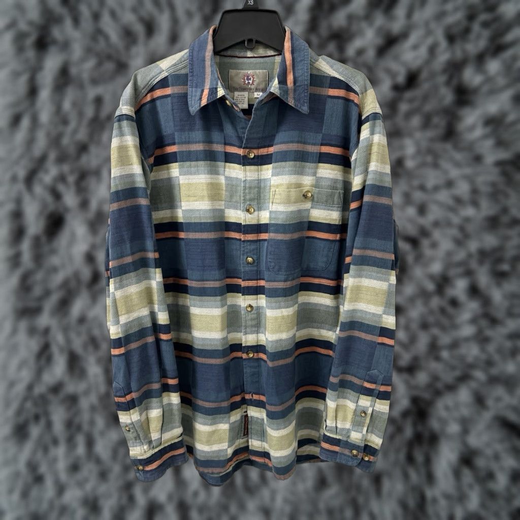 The Territory Ahead The Territory Ahead Shirt Mens Medium Blue Plaid Long Sleeve Button Down Pocket Size US M / EU 48-50 / 2 - 1 Thumbnail