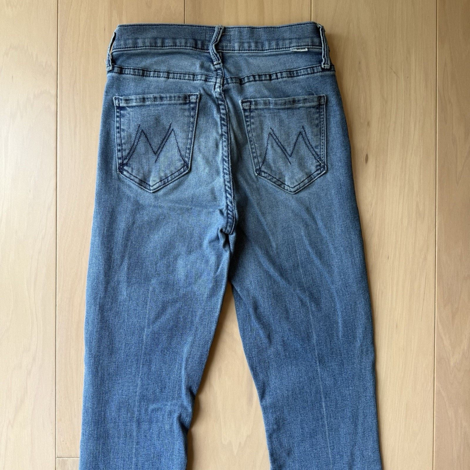 MOTHER Mother Mid Rise Dazzler Jeans W 24 Blue Ankle Fray Glam Size 24" / US 00 / IT 34 - 7 Thumbnail