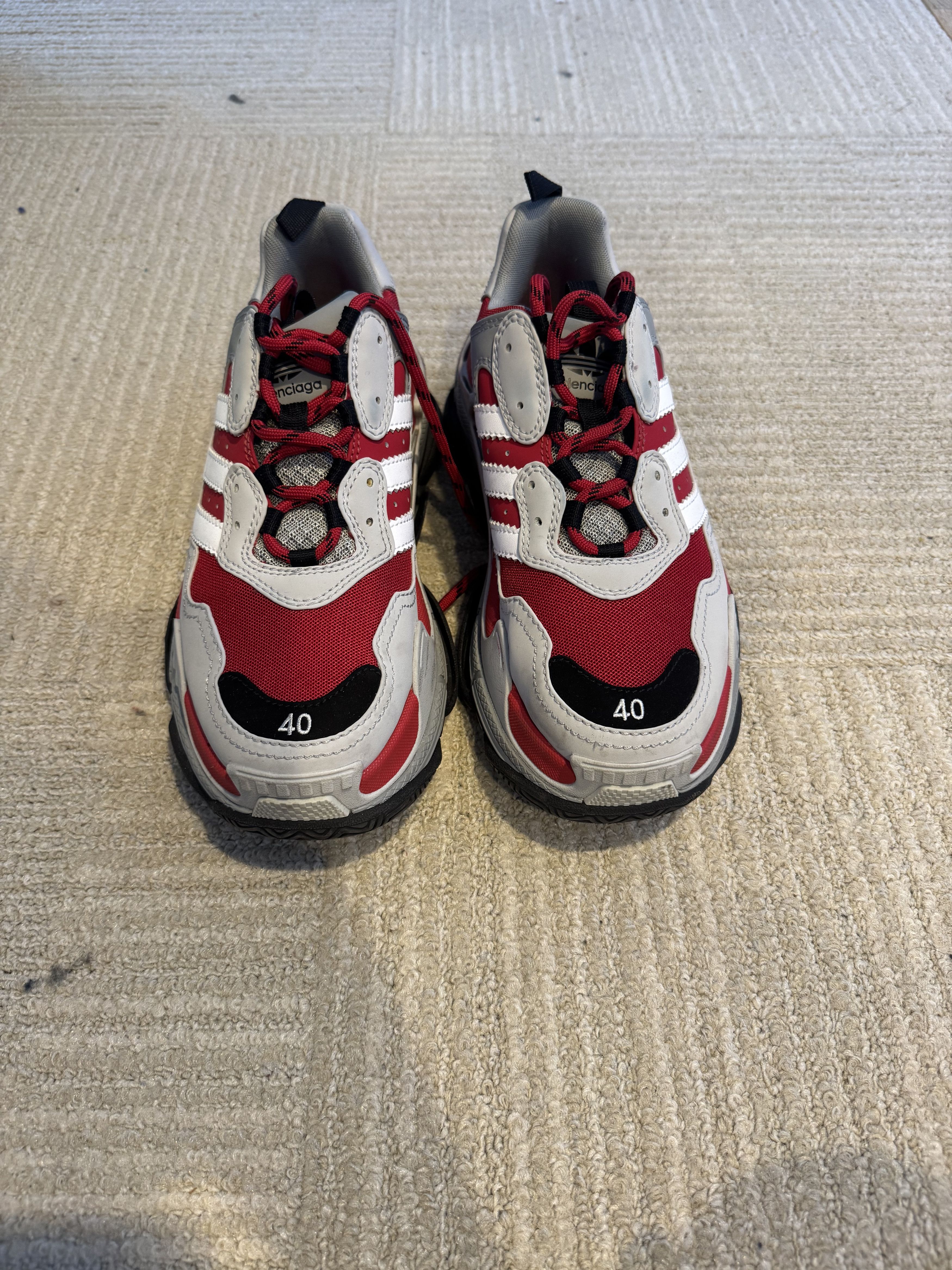 Balenciaga Balenciaga x Adidas Triple S Size US 7.5 / EU 40-41 - 2 Thumbnail