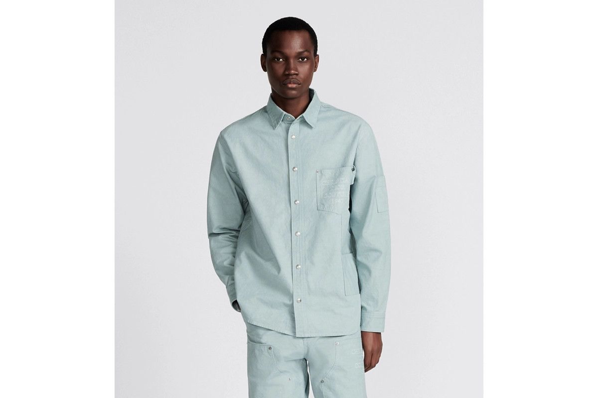 Dior o1bcso1str0226 Couture Overshirt in Blue Size US M / EU 48-50 / 2 - 4 Thumbnail