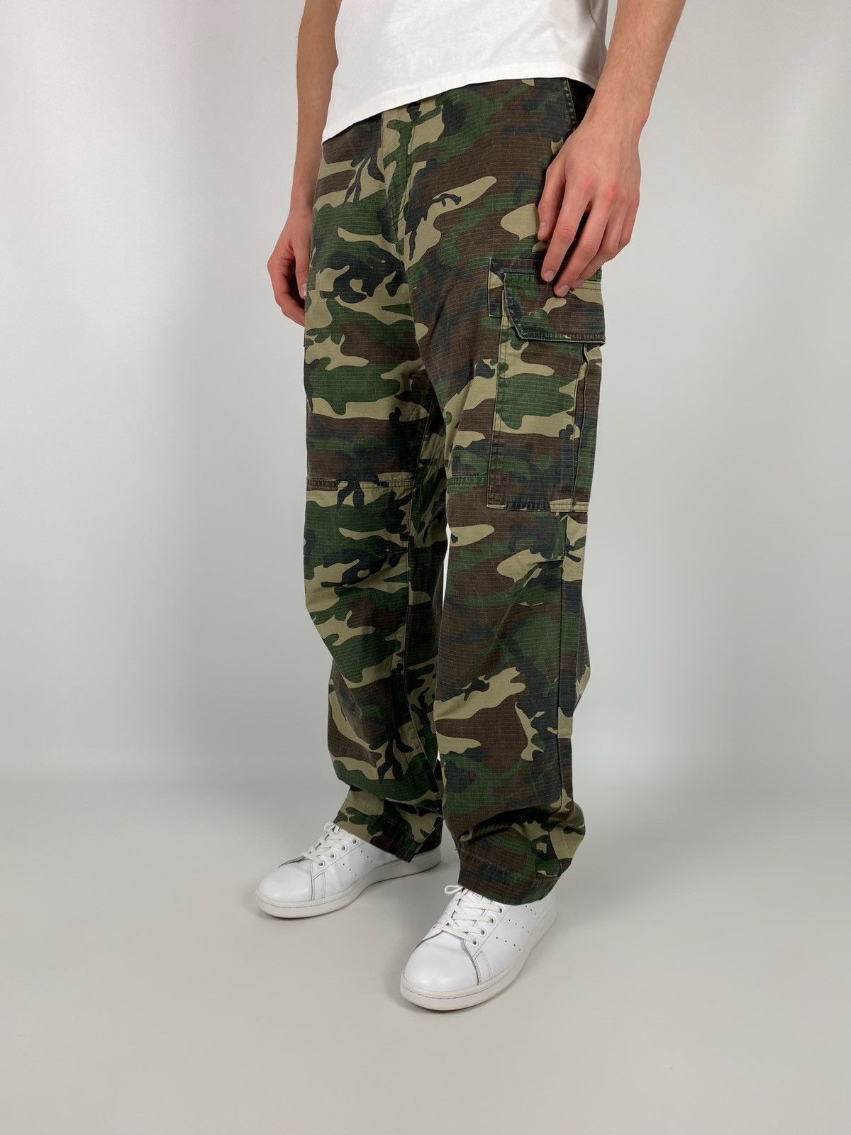 Dickies Dickies Woodland Camo Ripstop Baggy Cargo Pants Size US 32 / EU 48 - 2 Thumbnail