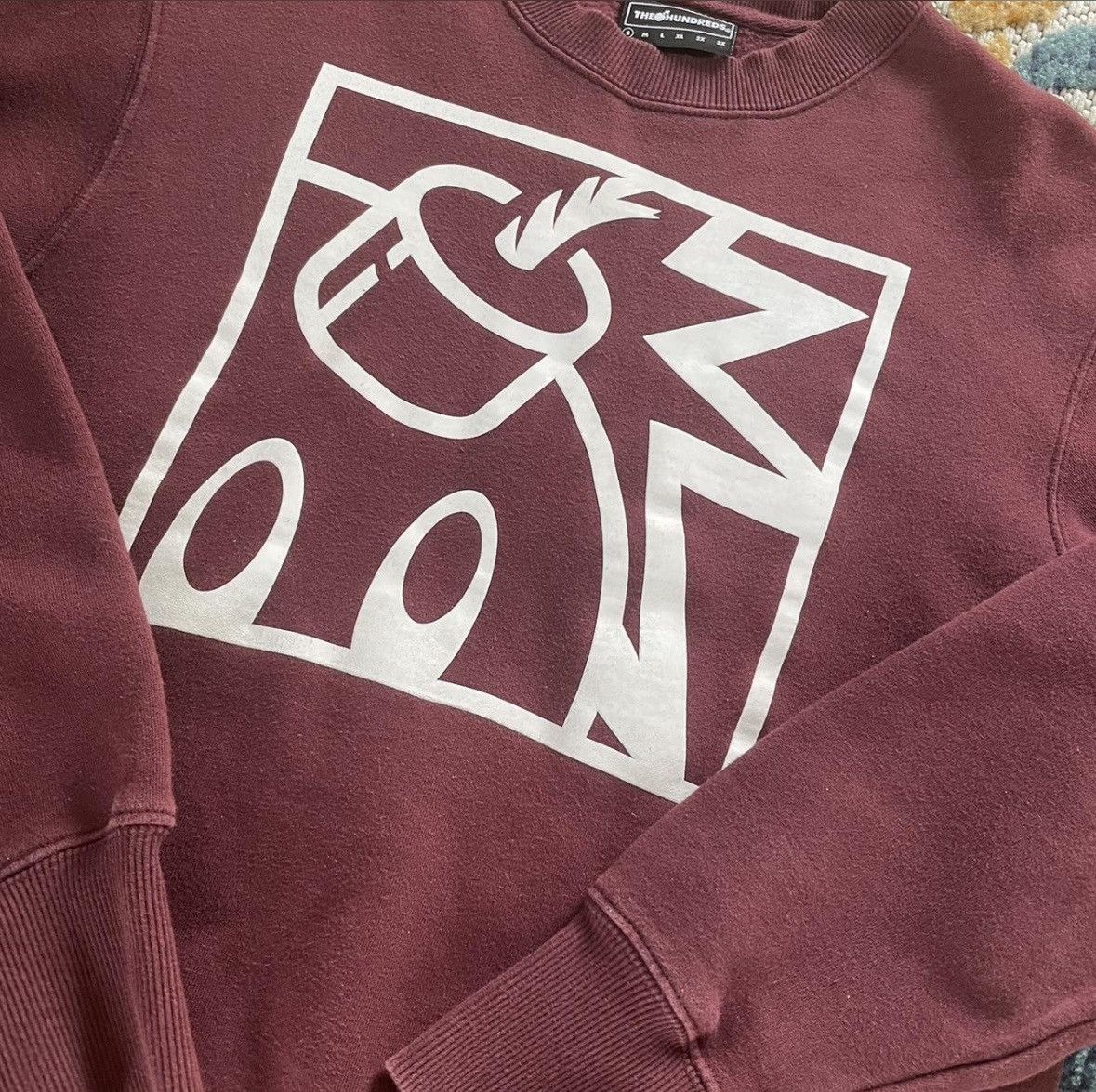 The Hundreds Burgundy The Hundreds Crewneck Size US S / EU 44-46 / 1 - 2 Thumbnail