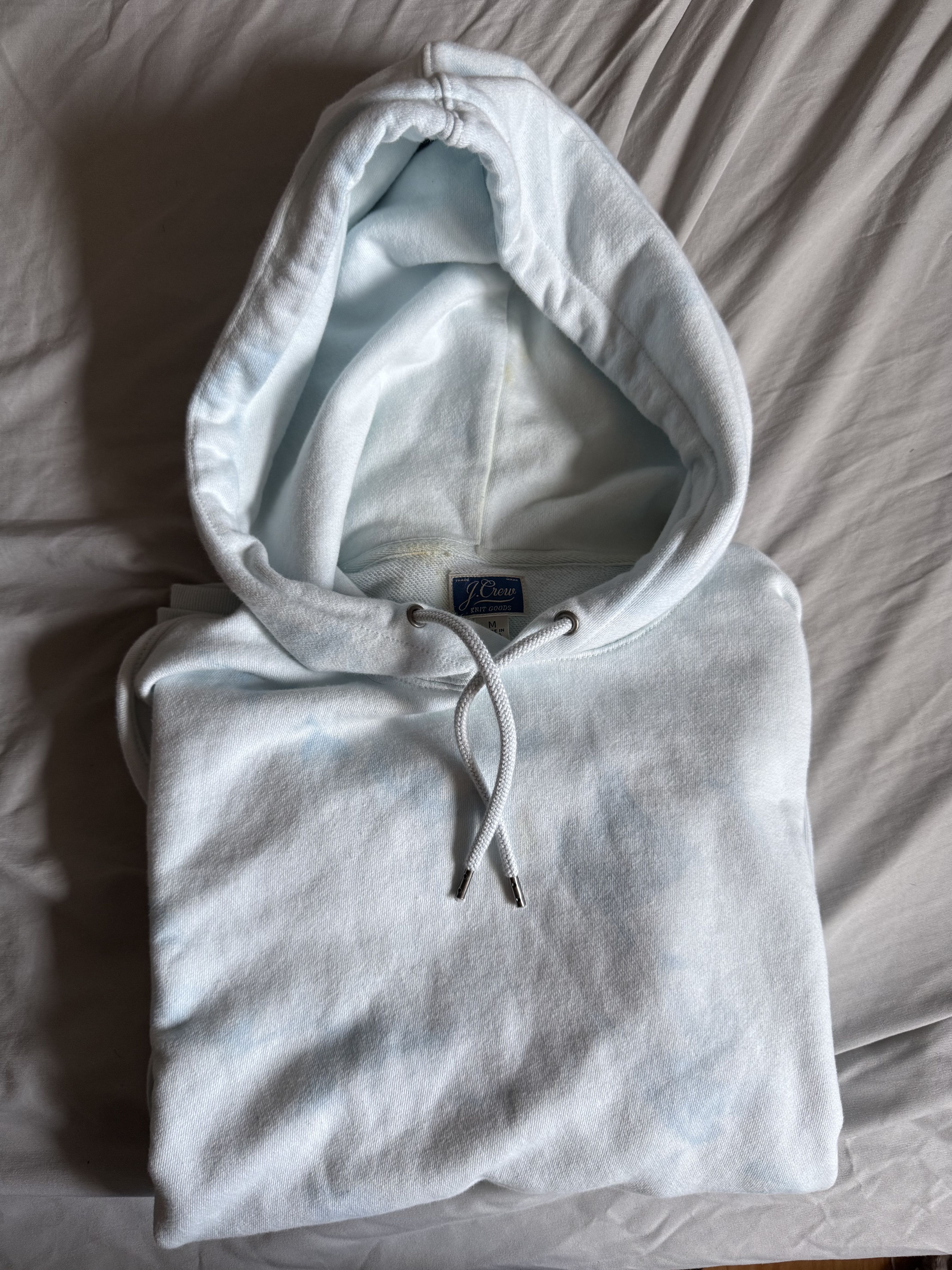 J.Crew J. Crew french terry garment dyed hoodie medium cloud $128 Size US M / EU 48-50 / 2 - 1 Thumbnail