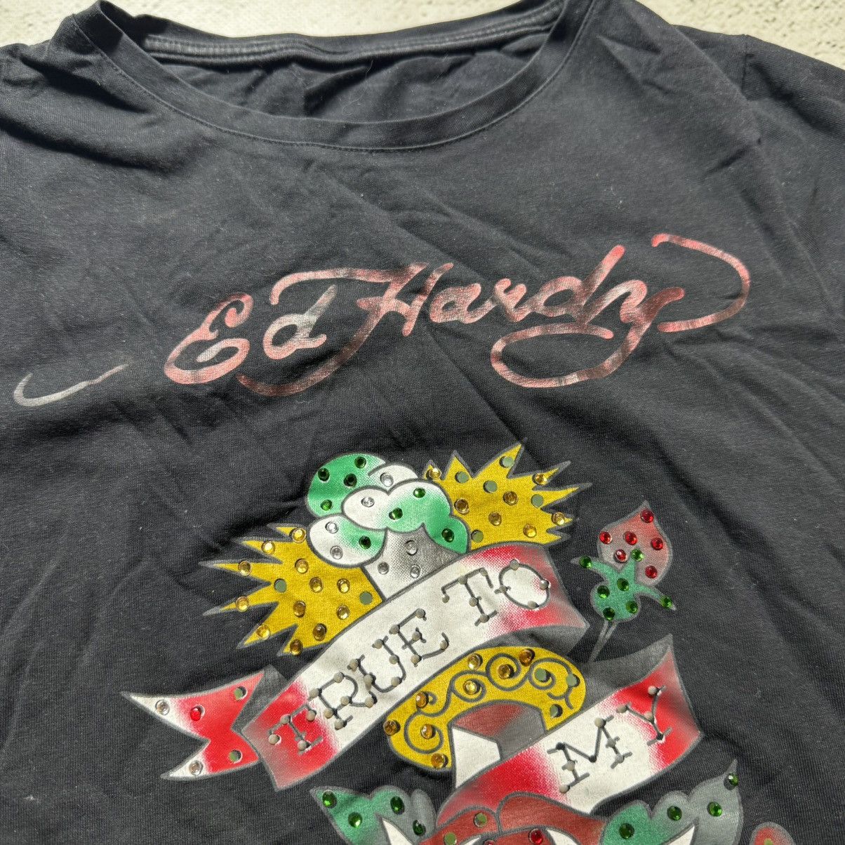 Christian Audigier × Ed Hardy × Vintage vintage y2k ed hardy flowers t shirt by christian audigier Size M / US 6-8 / IT 42-44 - 5 Thumbnail