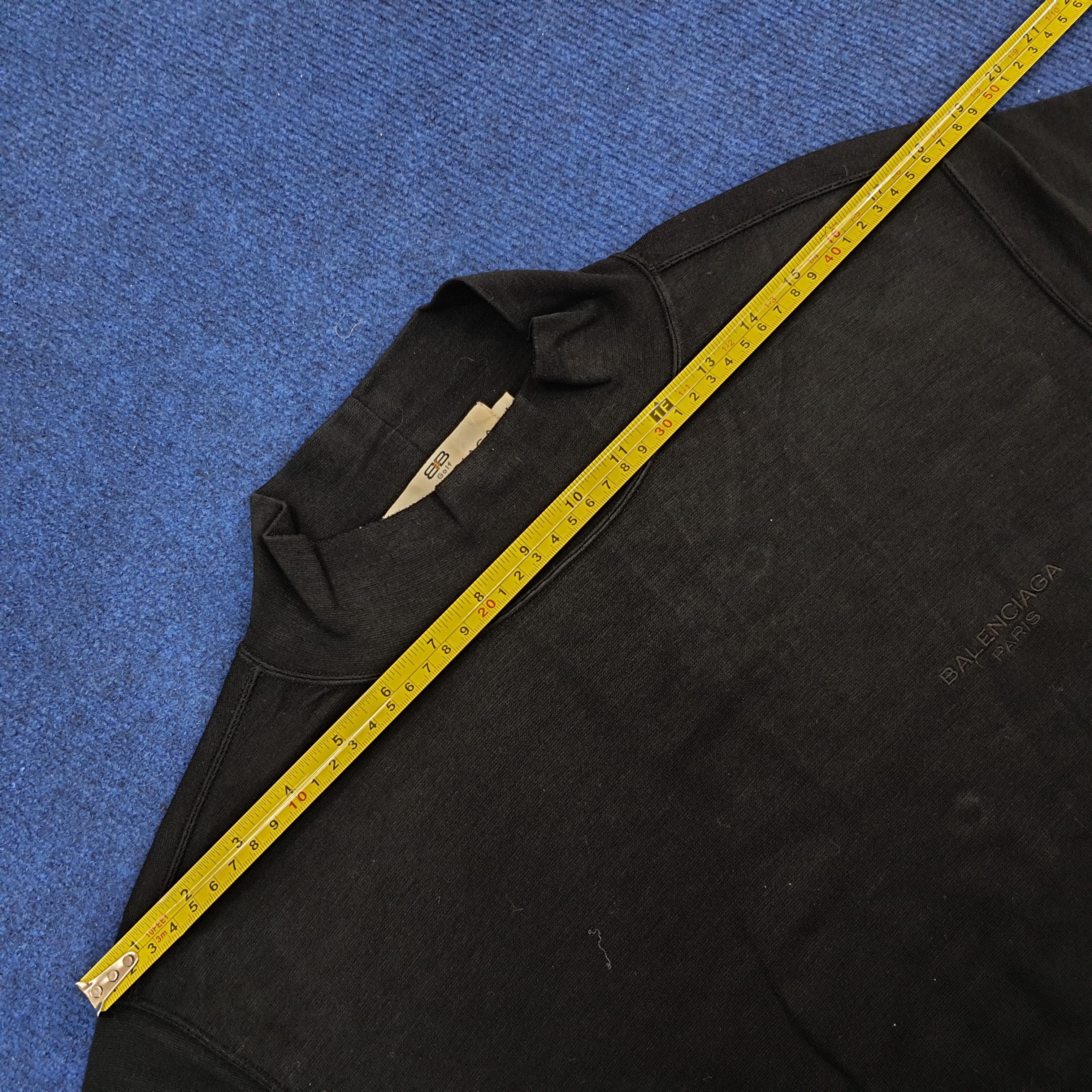 Balenciaga × Designer × Vintage Vintage Balenciaga Paris Long Sleeve Turtle Neck T-shirt Size US M / EU 48-50 / 2 - 8 Thumbnail