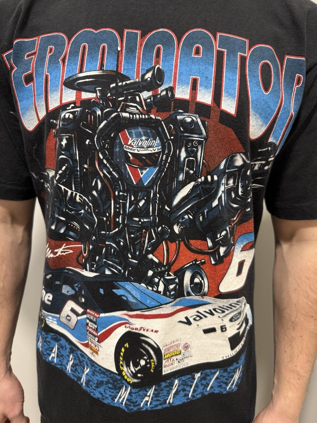 NASCAR Vintage Mark Martin Terminator T-Shirt Nascar Single Stitch Size US L / EU 52-54 / 3 - 8 Thumbnail