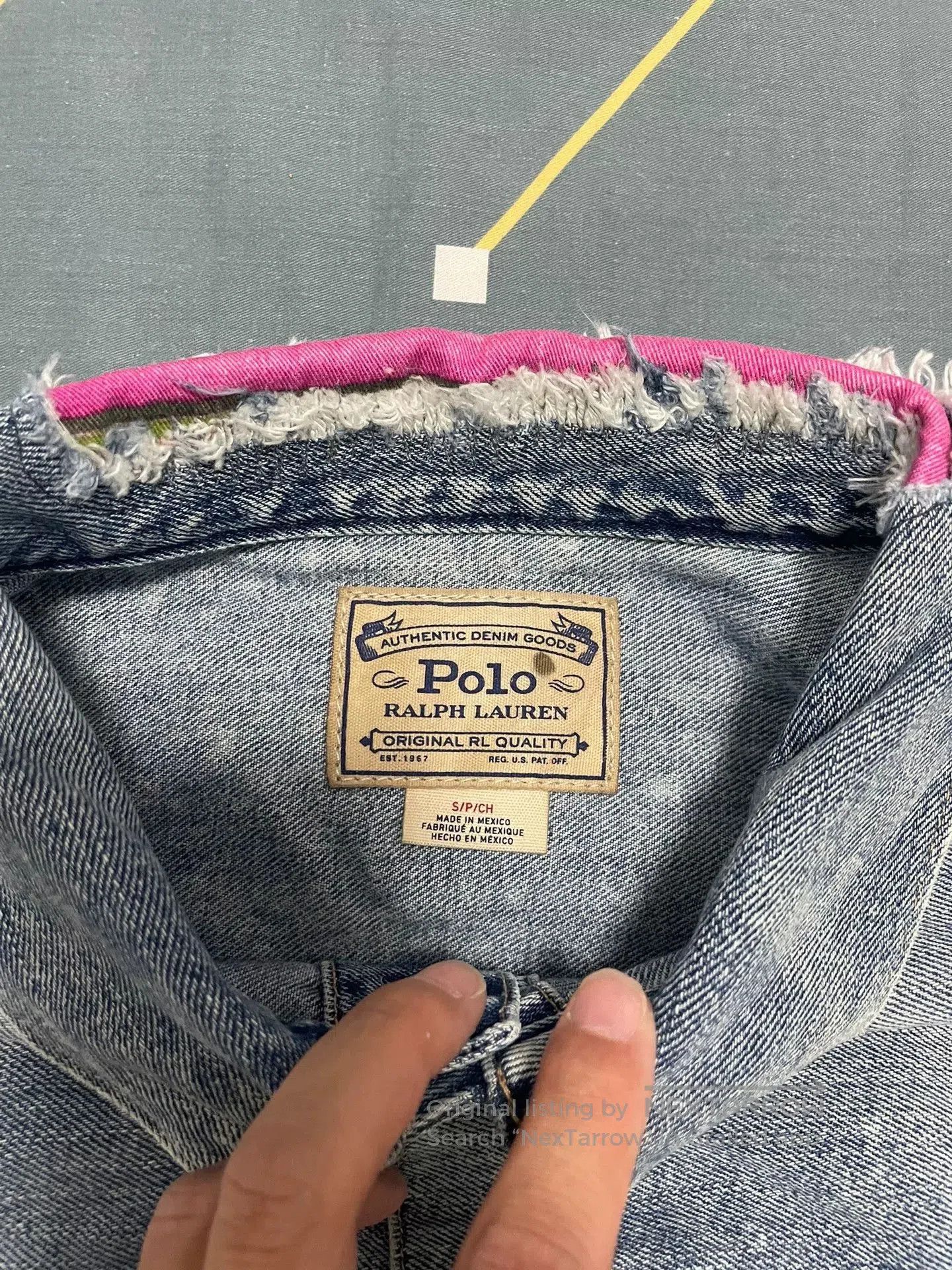 Polo Ralph Lauren Polo Ralph Lauren Distressed Denim Jacket. Size US S / EU 44-46 / 1 - 4 Thumbnail