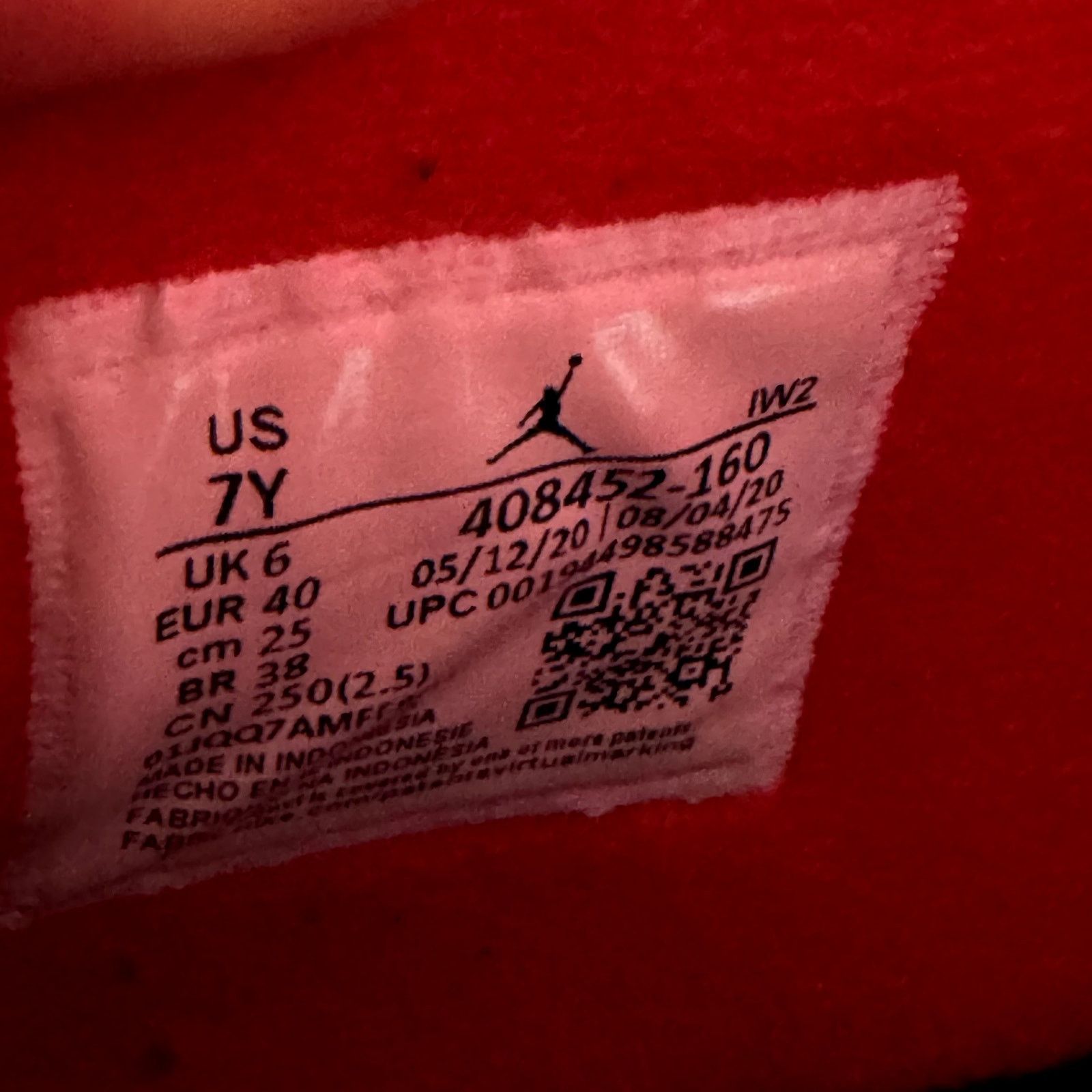 Jordan Brand × Nike Size 7 - Air Jordan 4 Retro OG GS Fire Red 2020 Men's Shoes Size US 7 / EU 40 - 7 Thumbnail