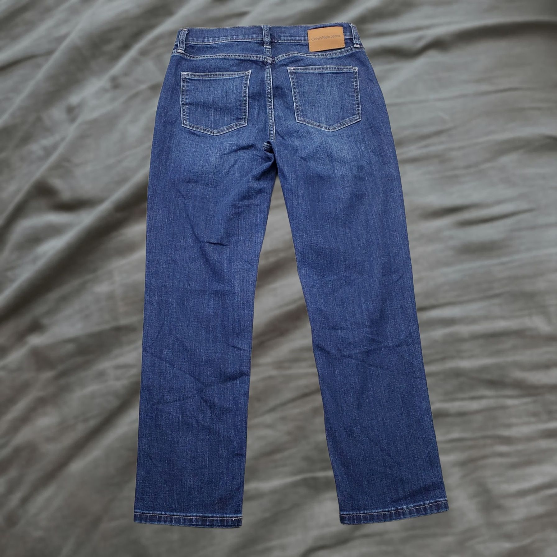 Calvin Klein Calvin Klein Jeans Womens 29P Slim Fit Blue Denim Stretch High Rise Petite 5-Pocket Size 29" - 1 Thumbnail