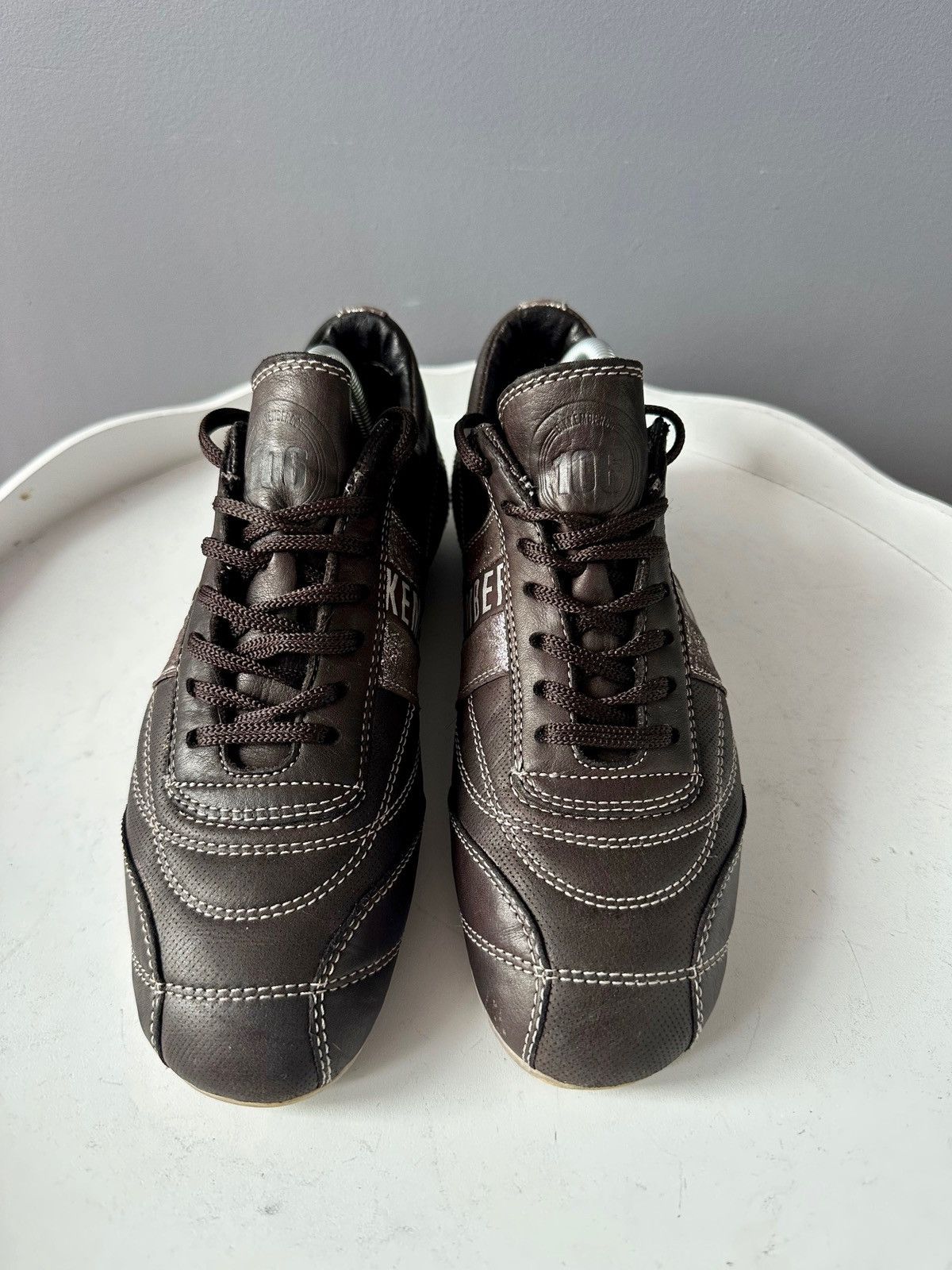 Dirk Bikkembergs Dirk Bikkembergs Low top brown leather sneakers Size US 8 / IT 38 - 4 Thumbnail