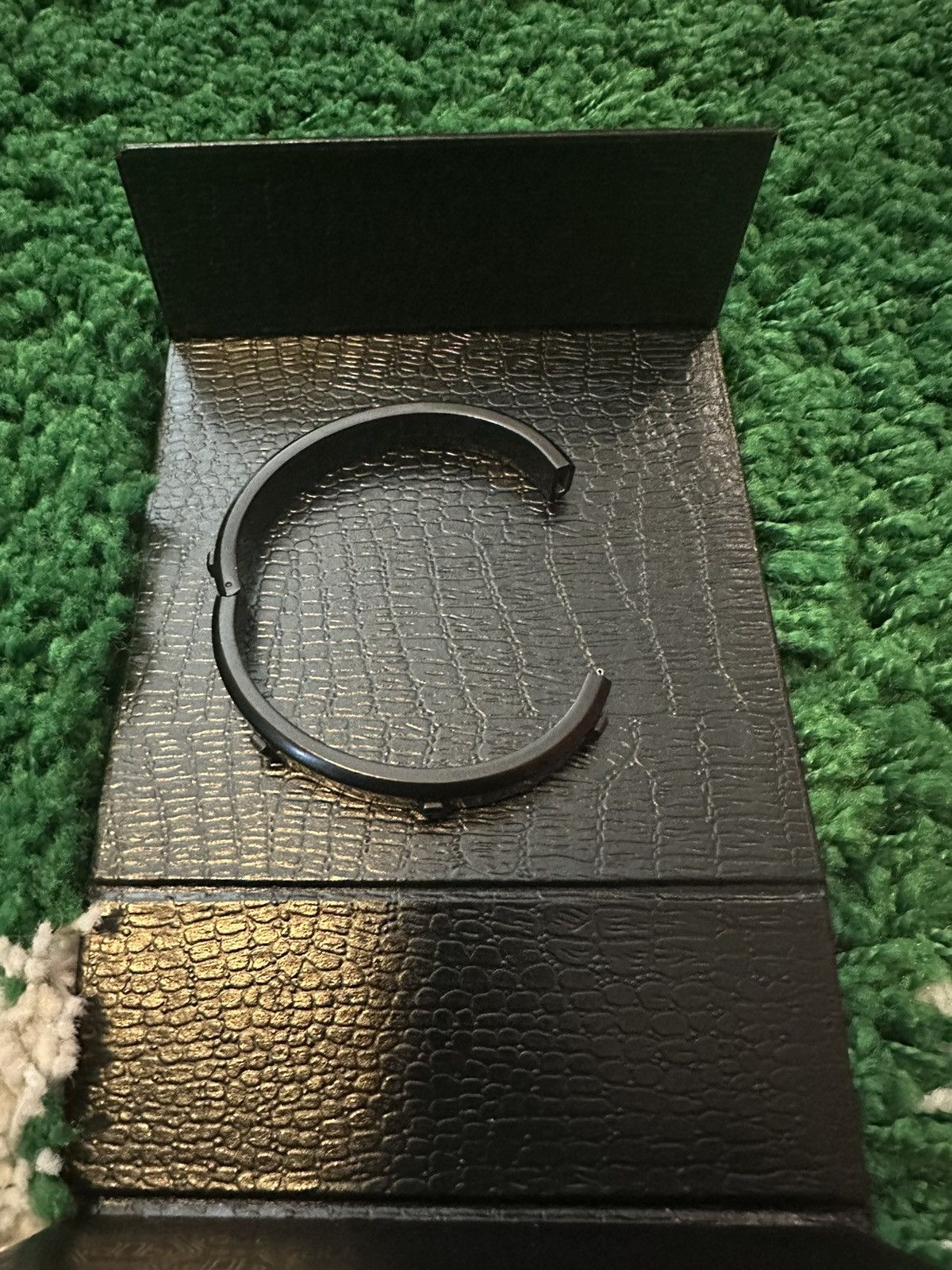 Philipp Plein Philipp Plein Gunmetal Bangle Bracelet Small Size ONE SIZE - 4 Thumbnail