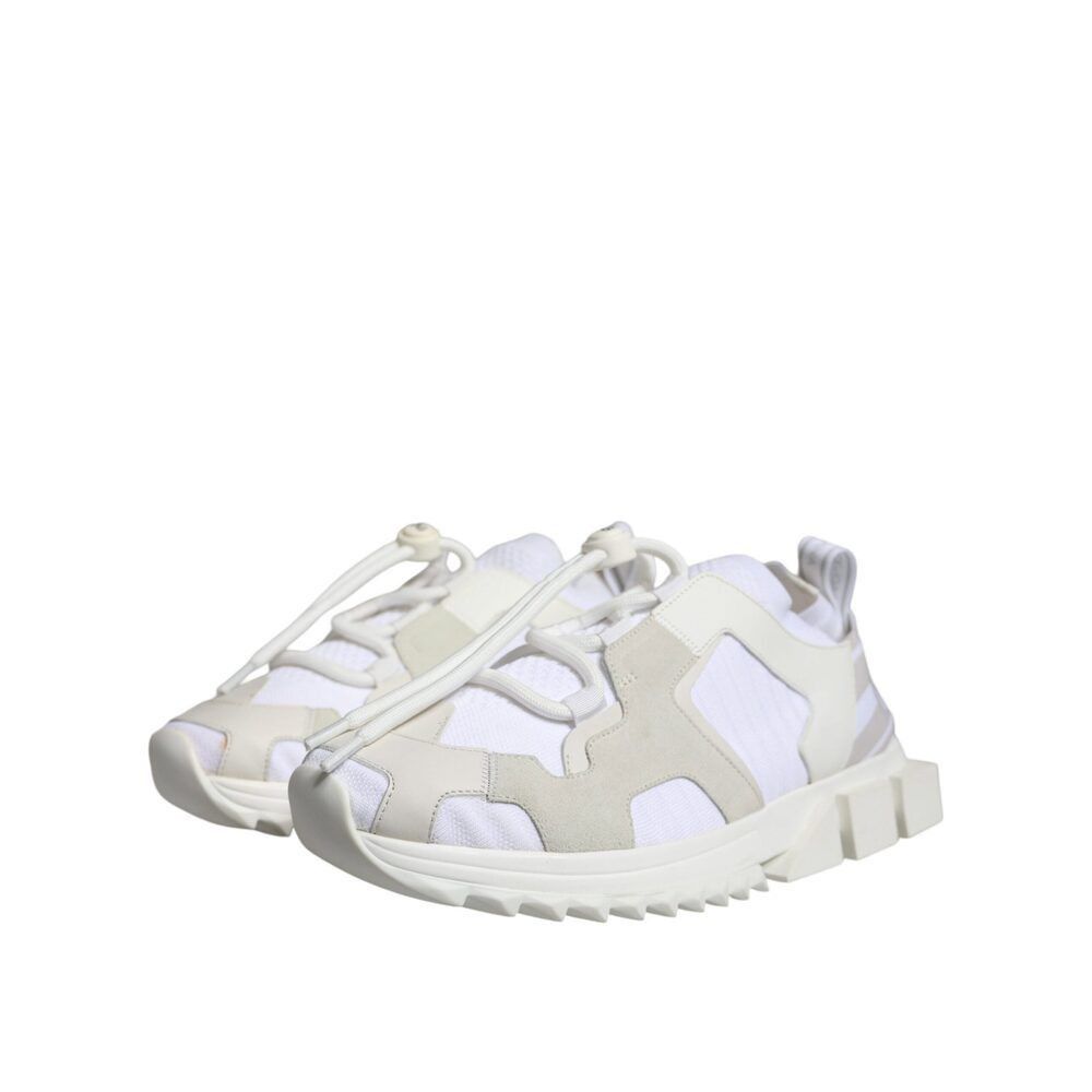 Dolce & Gabbana Dolce & Gabbana White Mesh Sorrento Trekking Sneakers Shoes Size US 7 / IT 37 - 3 Thumbnail