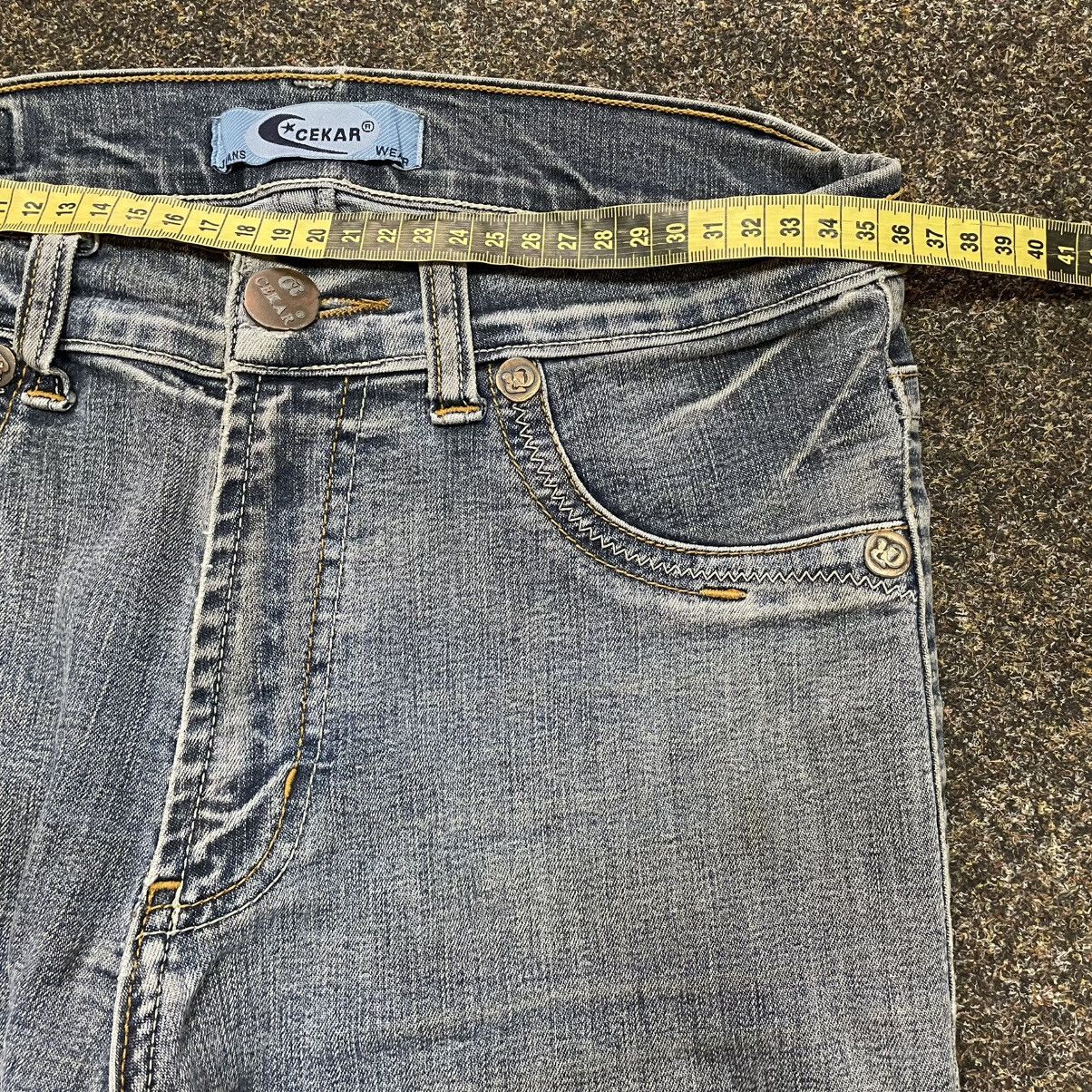 Vintage Vintage Y2K Baggy Flared Jeans Skater Distressed Grunge 29 Size US 29 - 6 Thumbnail