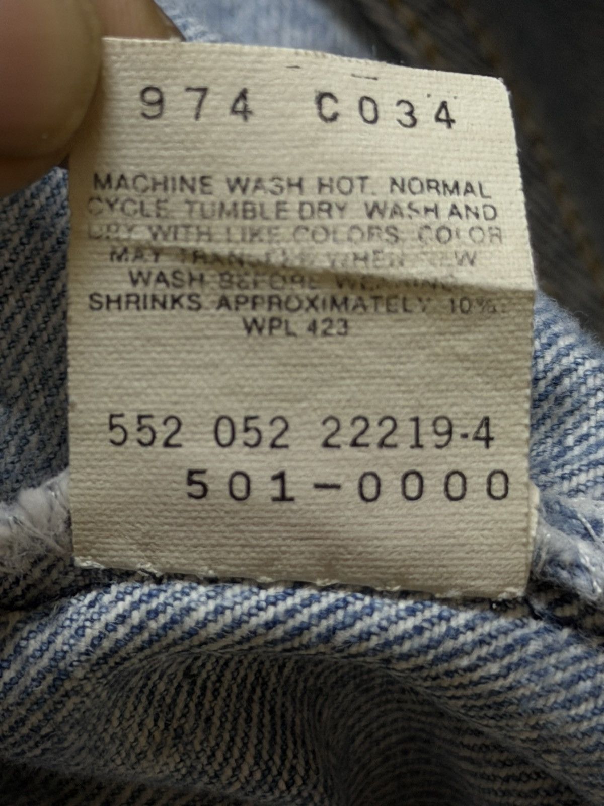 Levi's Vintage 80s Levis 501xx Blue Mud Wash Faded Straight Leg Fit Size US 33 - 8 Thumbnail