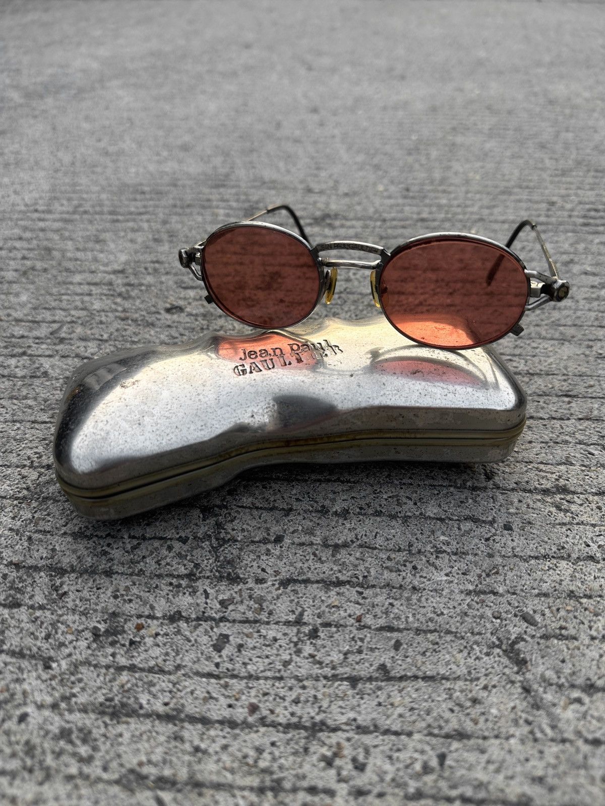 Jean Paul Gaultier Vtg 1995 Jean Paul Gaultier 56-7110 Clip On Sunglasses Size ONE SIZE - 2 Thumbnail