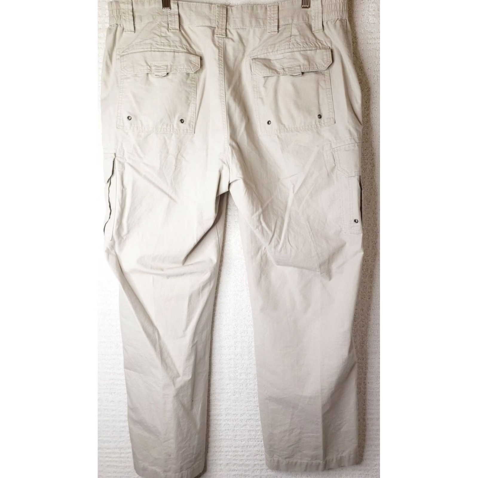J Brand RedHead Pants Mens 40 Beige Brand Men 40x32 Khaki Cargo Relaxed Fit Ripstop Cotton Size US 40 / EU 56 - 7 Thumbnail