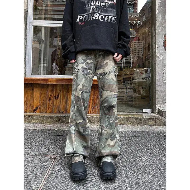 Japanese Brand Retro loose casual camouflage jeans Size US 32 / EU 48 - 6 Thumbnail