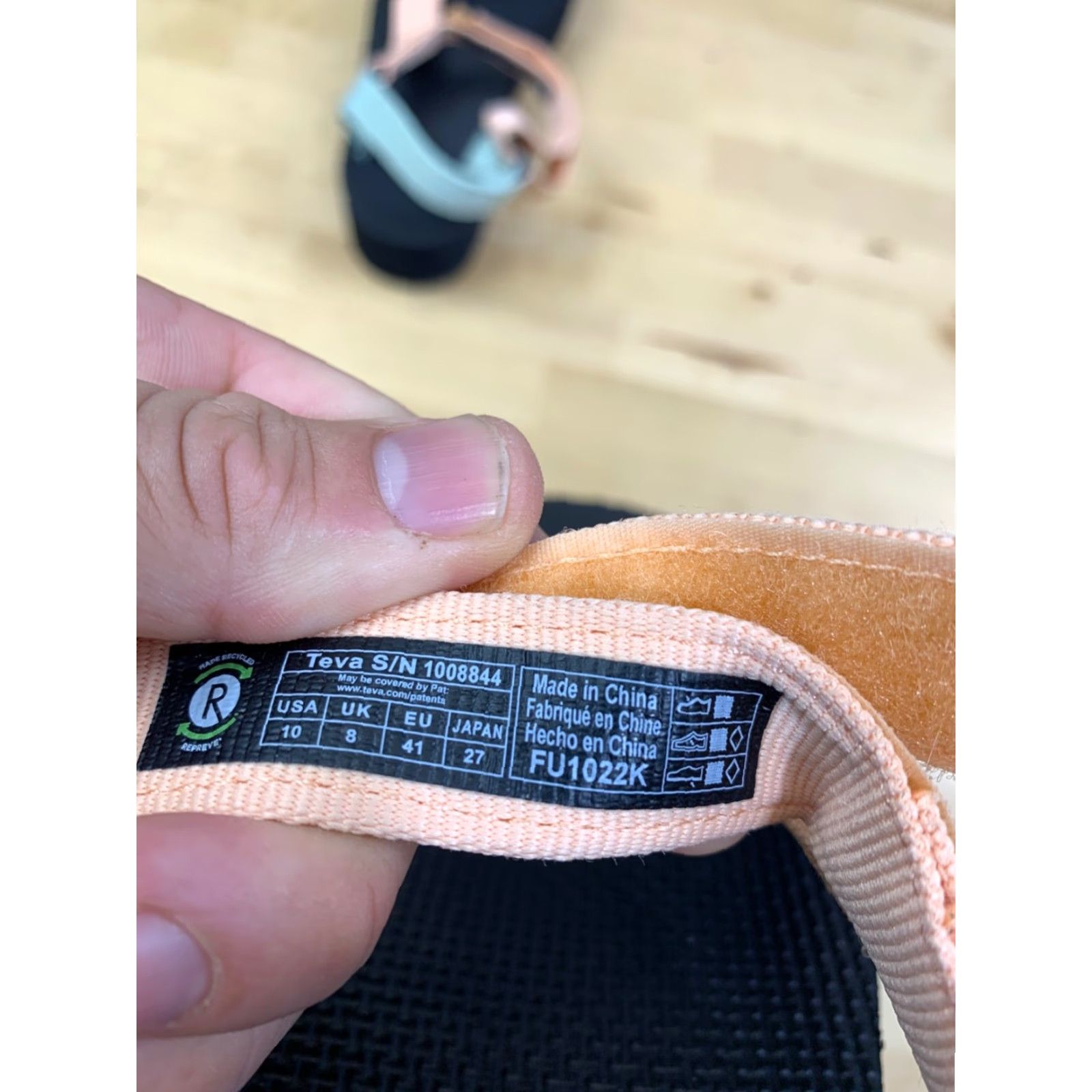 Teva VINTAGE Teva Sandal Women 10 US 41 EU 8 UK 27 Japan Black Teva Flatform Universal Strappy Platform Sandals Size US 8 / IT 38 - 6 Thumbnail